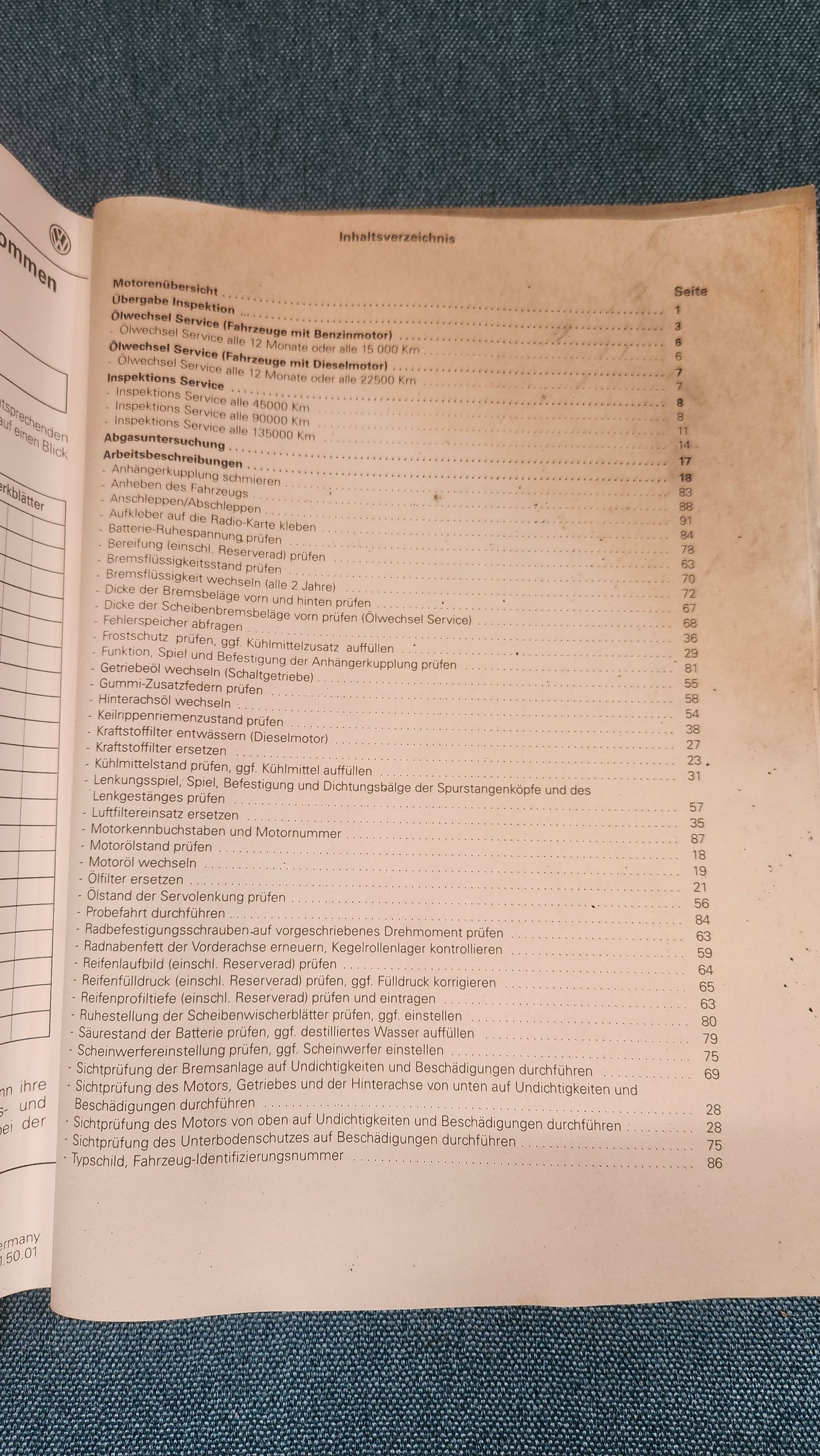 Repair manual, workshop manual