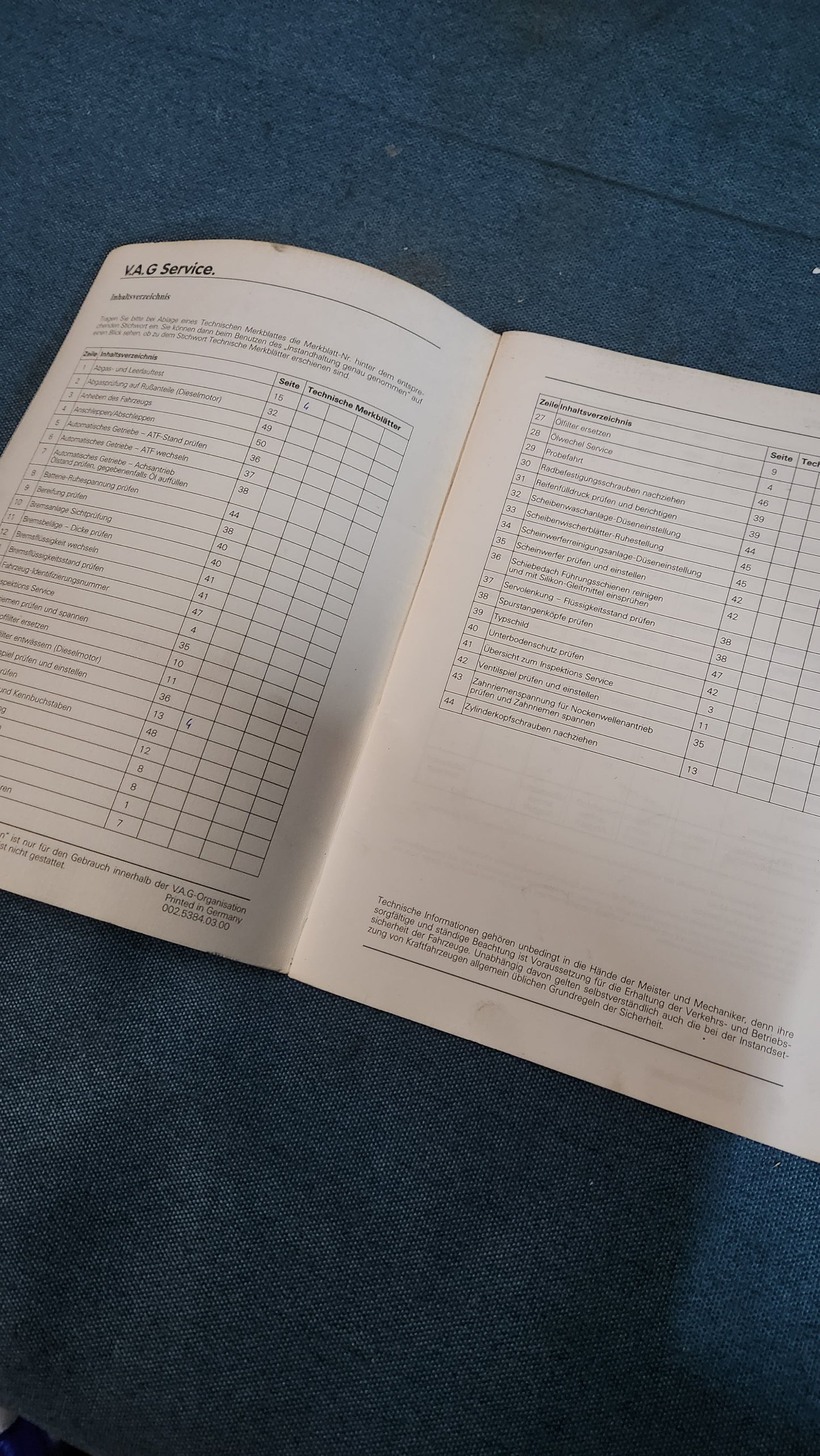 Instandhaltung genau genommen Passat 32B B2 Reparaturleitfaden Werkstattbuch