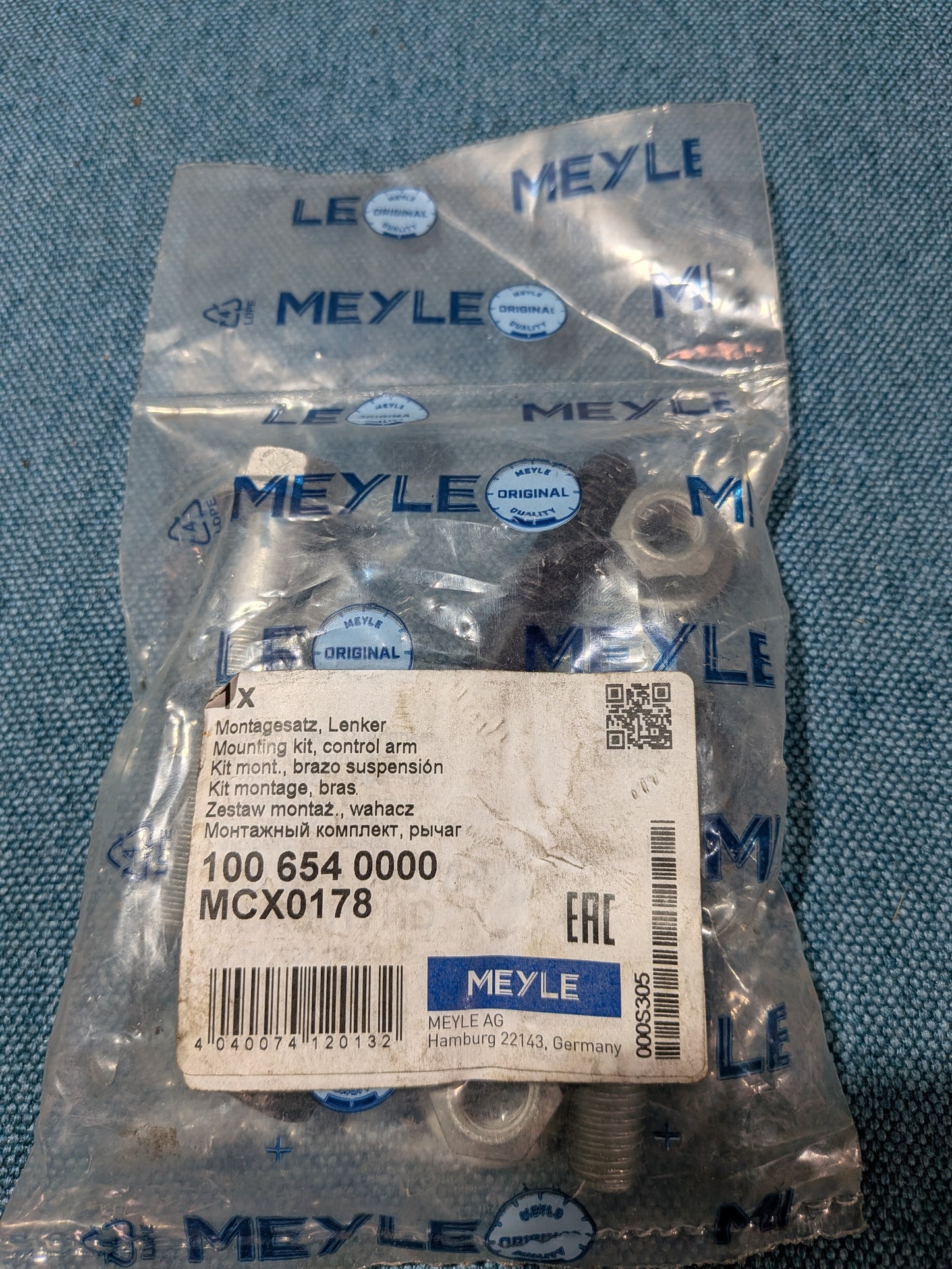 Montagesatz Querlenker vorne Oben Meyle Passat 3B/BG/Audi A4/B5/B6/B7/A6 C5/A8 D2 N10329102 NOS/Neu A7