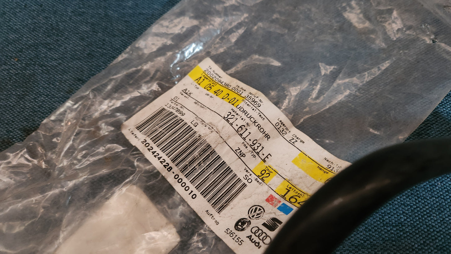 Passat B2 Golf 2 Schlauch Bremskraftverstärker BKV Unterdruck 321611931E Nos A3