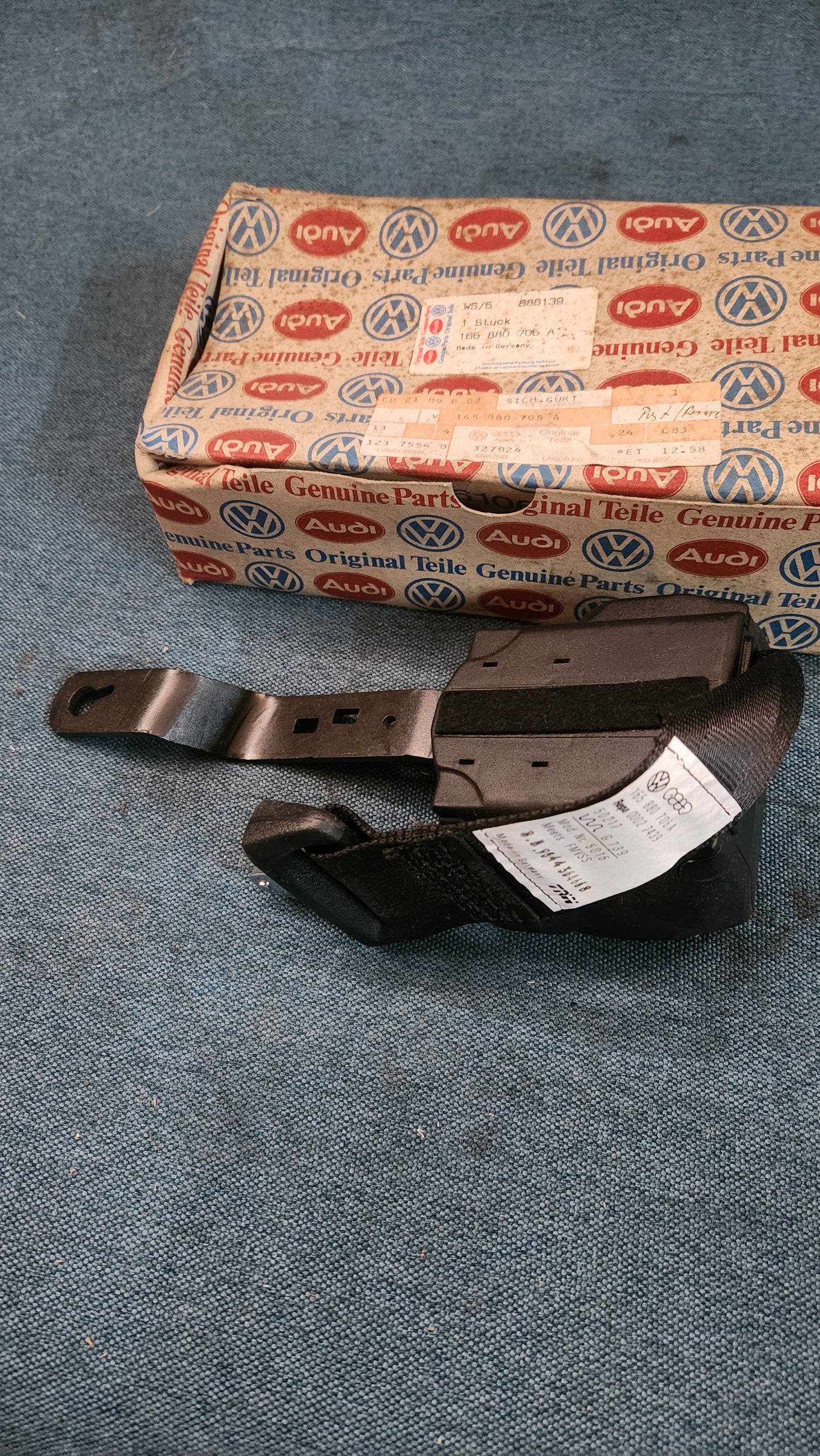 US Post Golf Gurt Golf 1/2 Jetta 1/2 165880705A Nos F5