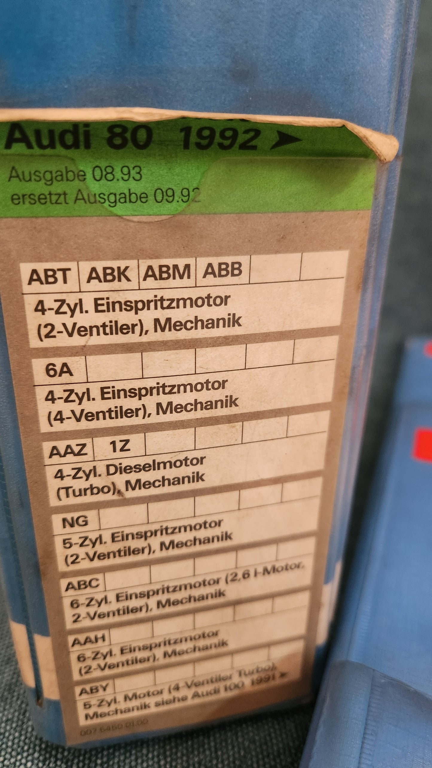 Audi 80 B4 Reparaturleitfaden Werkstattbuch
