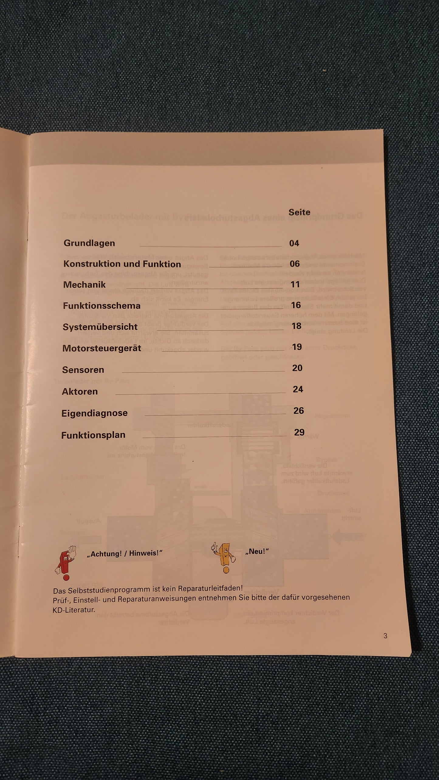 Verstellbarer Turbolader  Selbststudienpogramm Nr. 190 Werkstattbuch Reparaturleitfaden