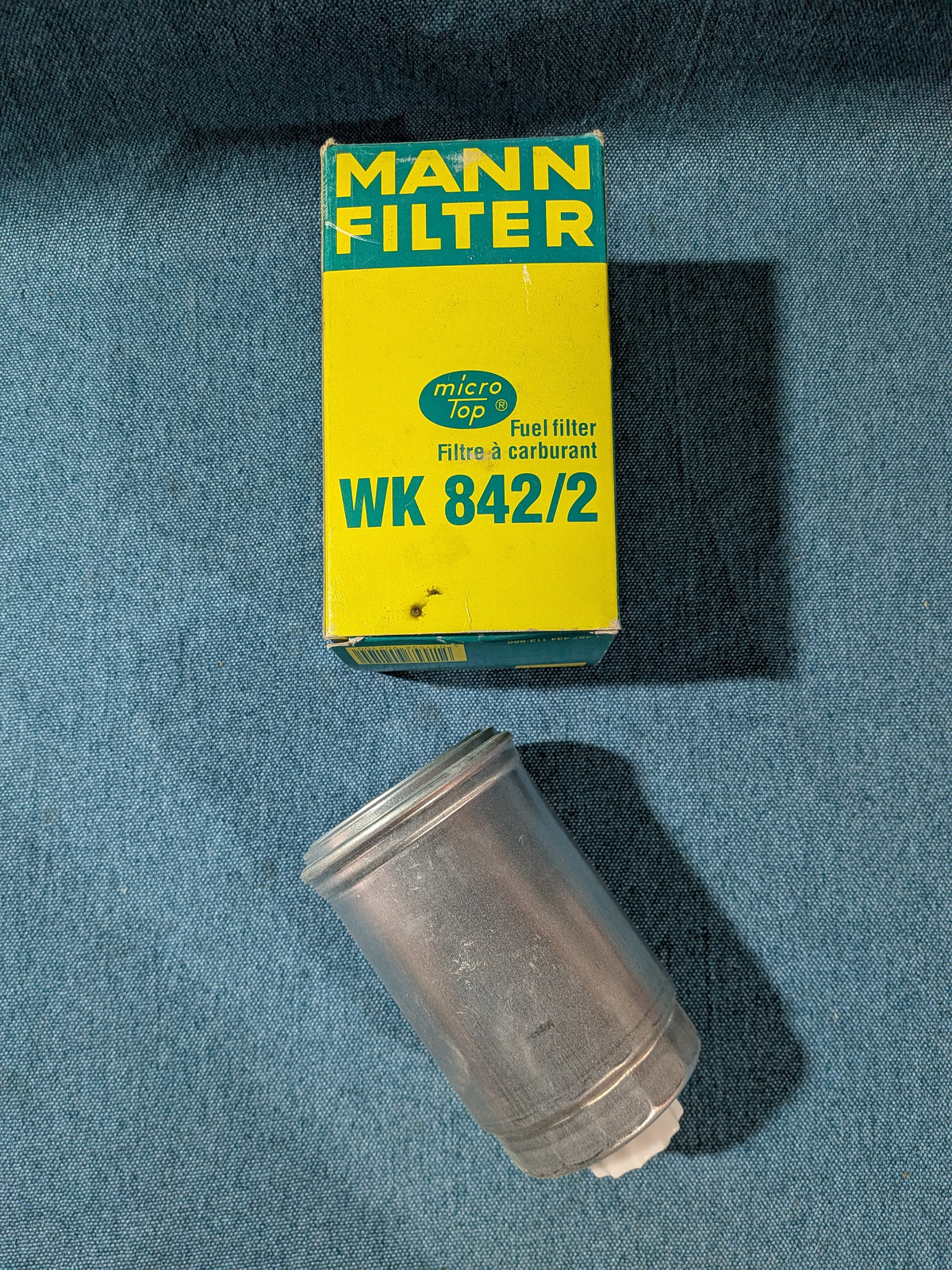 Fuel Filter Mann WK842/2 Caddy14D/Golf/Jetta/1/2/LT1/Passat/B1/B2/B3/Santana/T3 Bus/Audi 80/B2/100/C2/C3 NOS/New B9