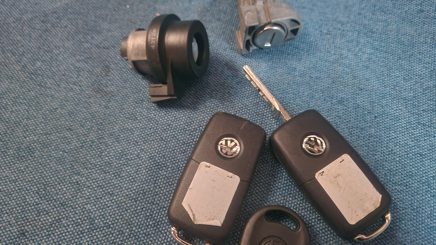 T5 Bus Transporter Key Set Blank Lock Set 8E0905855A New A2