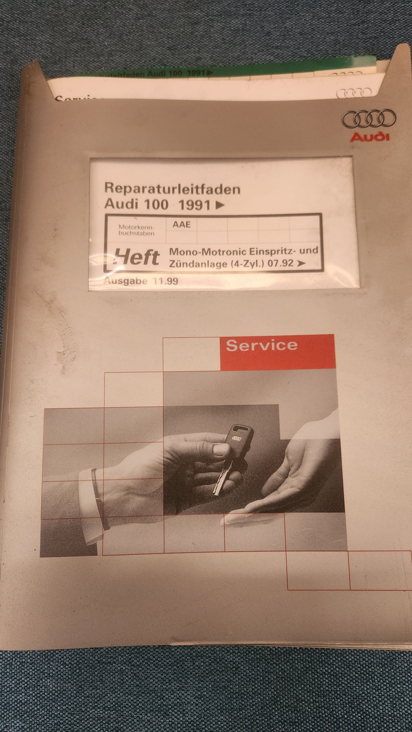 Audi 100 C4 AAE Motor  Reparaturleitfaden Werkstattbuch