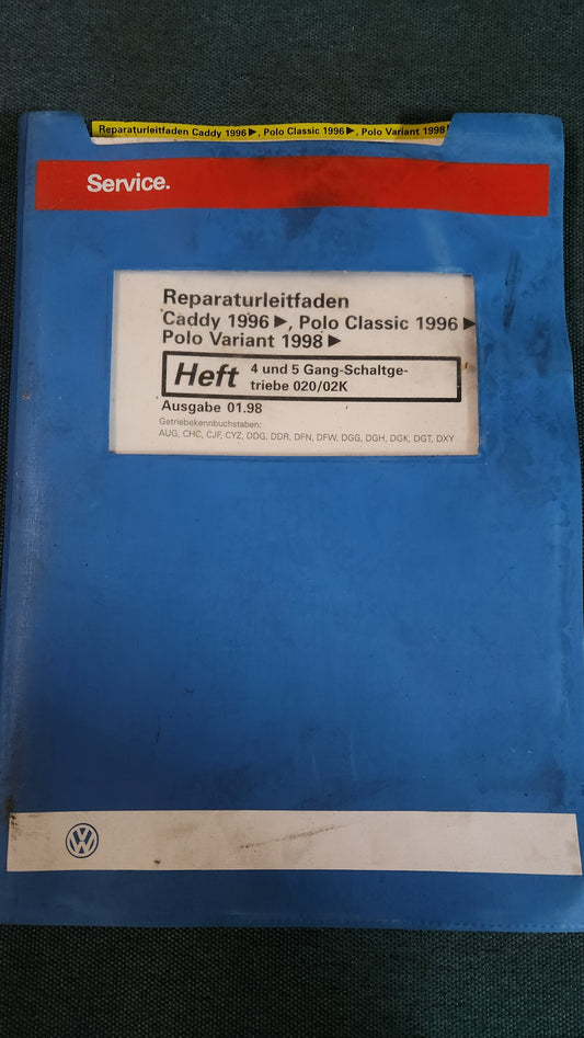 Caddy 9KV Polo 6N Variant 4 und 5 Gang Schaltgetriebe 020/02K