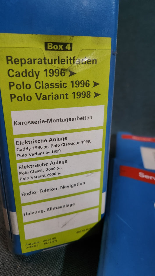 Polo 6N Caddy 9KV Reparaturleitfaden Werkstattbuch