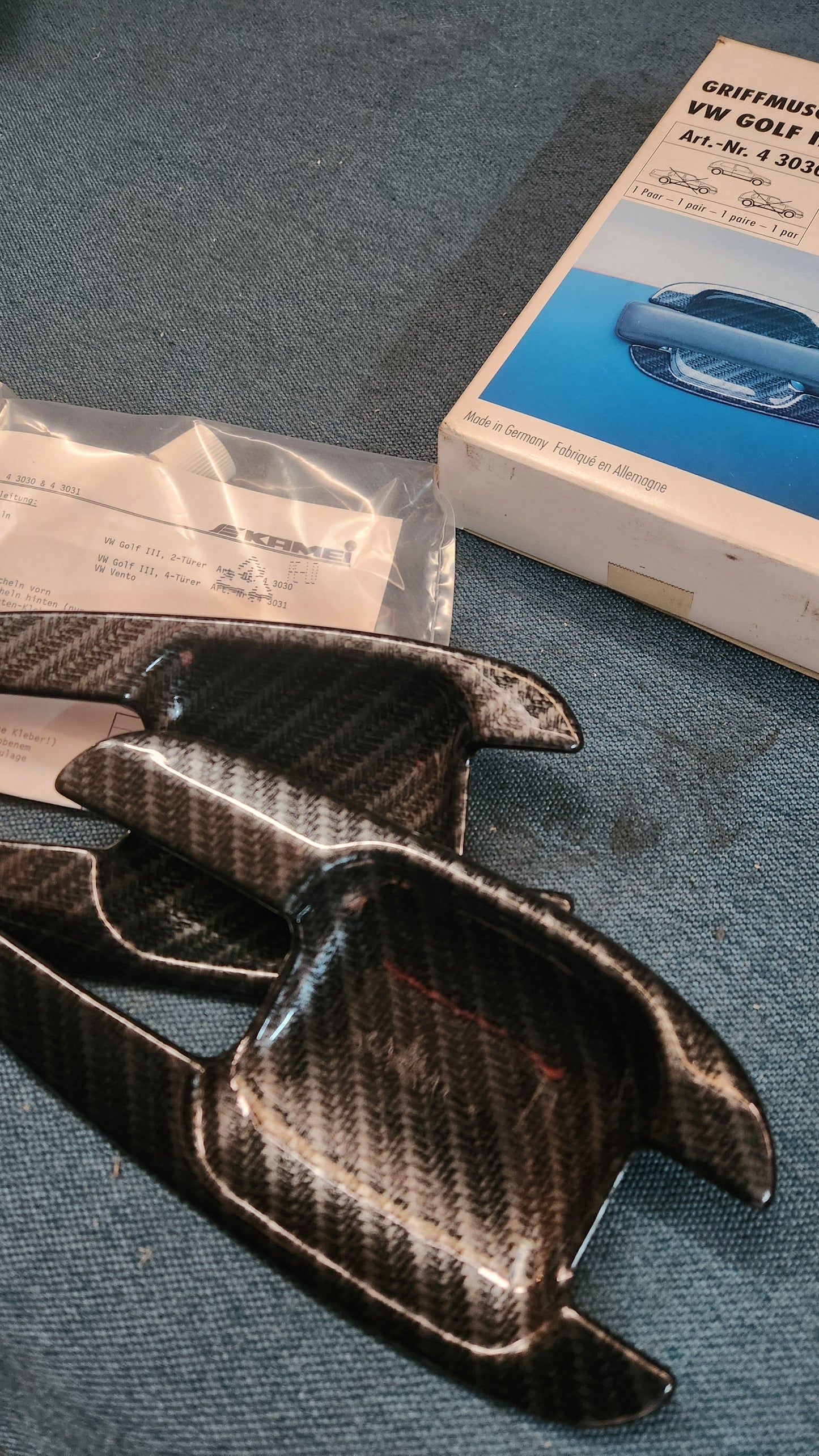Golf 3 Kamei Griffmuschel im Carbon Look 43030 Nos G7
