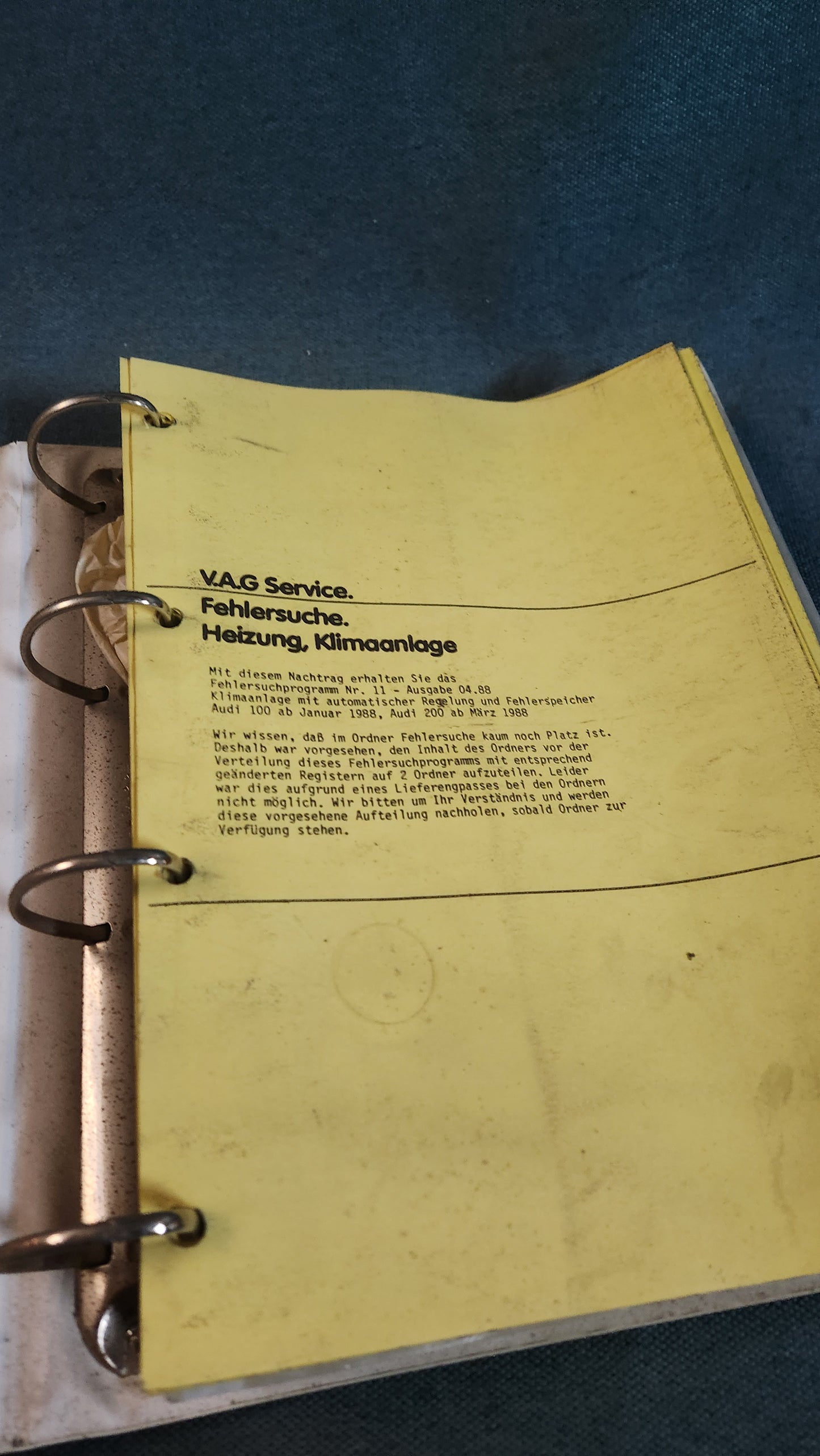 Heizung/Klimaanlage Audi 80/90 B3 100/200 C3 V8 Jetta 2/Golf 2 T3 Passat B3 Reparaturleitfaden Werkstattbuch