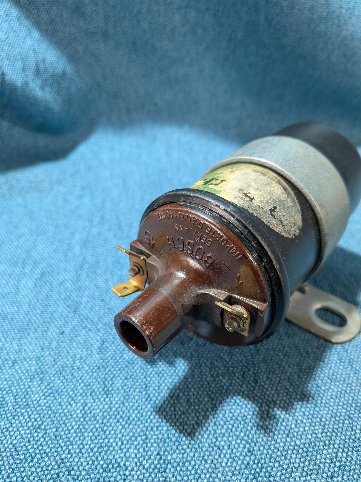 Zündspule Käfer/Typ4/Derby/Karmann Ghia/Polo 86C/Santana/T1/T2/T3 Bus/Wartburg/Trabant/Audi 50/80/B1/B2 311905115 Gebraucht D10