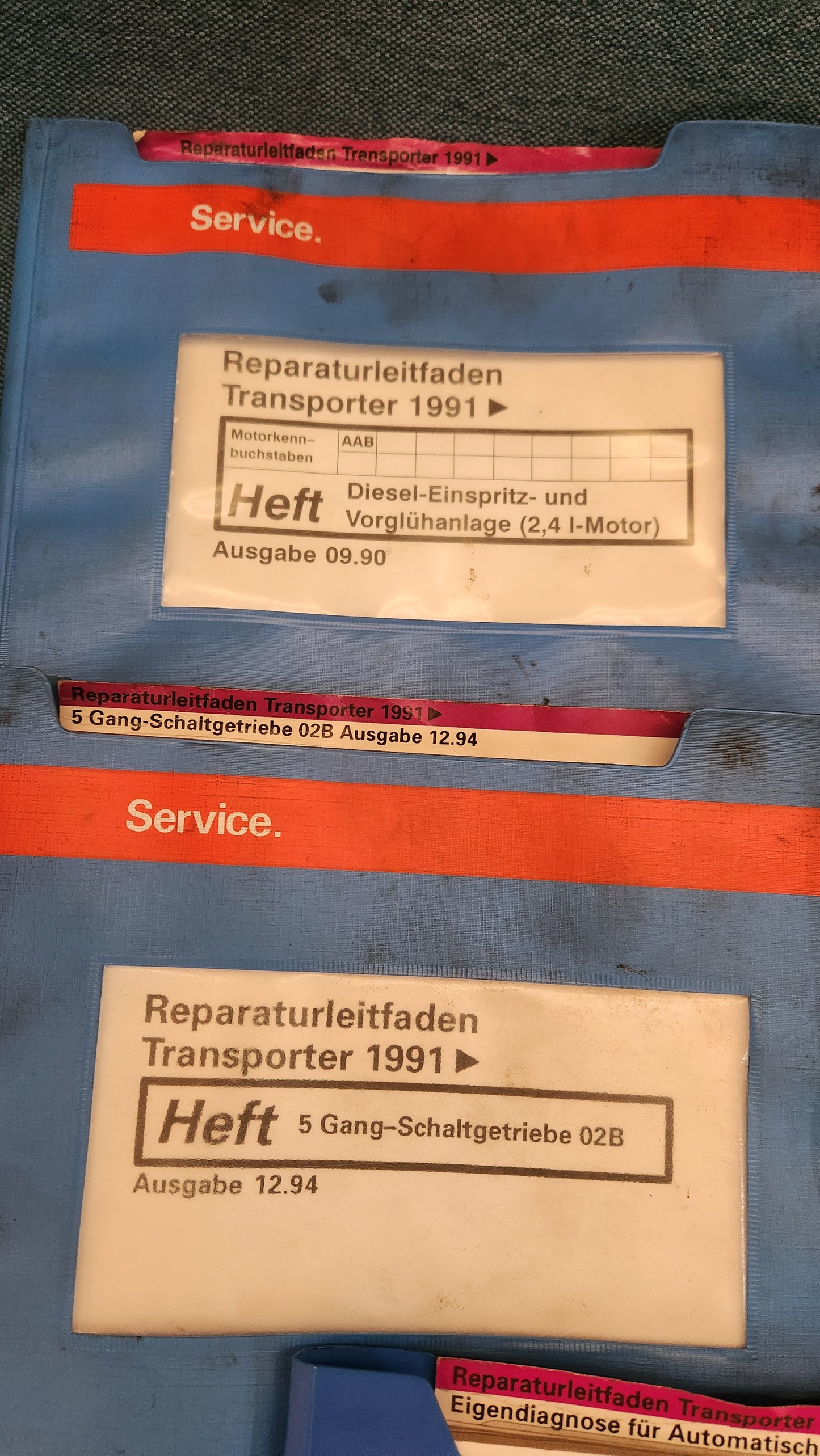 T4 Bus Reparaturleitfaden Werkstattbuch Z2