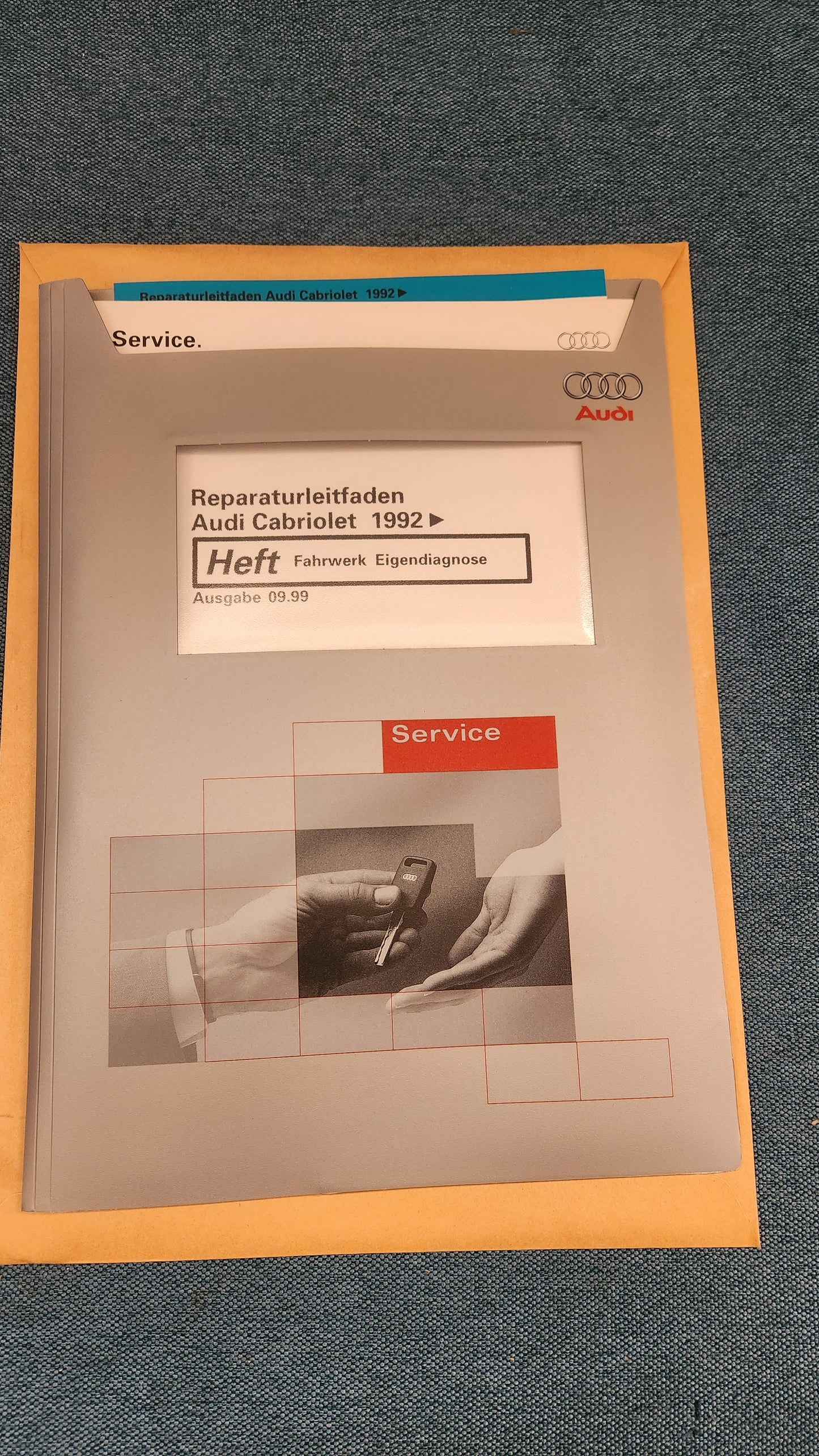 Audi 80 B4 Cabriolet Typ 89 Nos Neu Fahrwerk Eigendiagnose Reparaturleitfaden Werkstattbuch