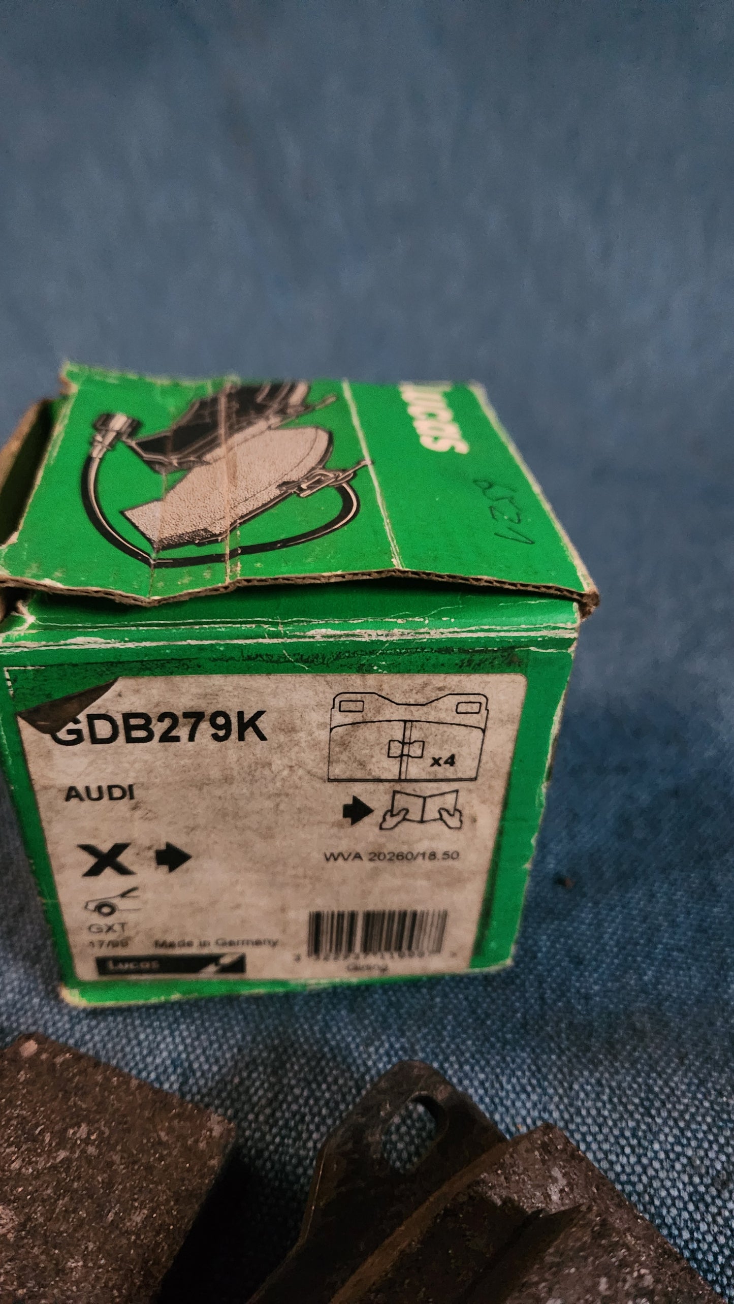 Brake pads Audi 80 B1/Audi 50/Polo 1/Derby/Golf 1/Jetta 1/Passat B1/Scirocco 1 Lucas 60159 Nos D4