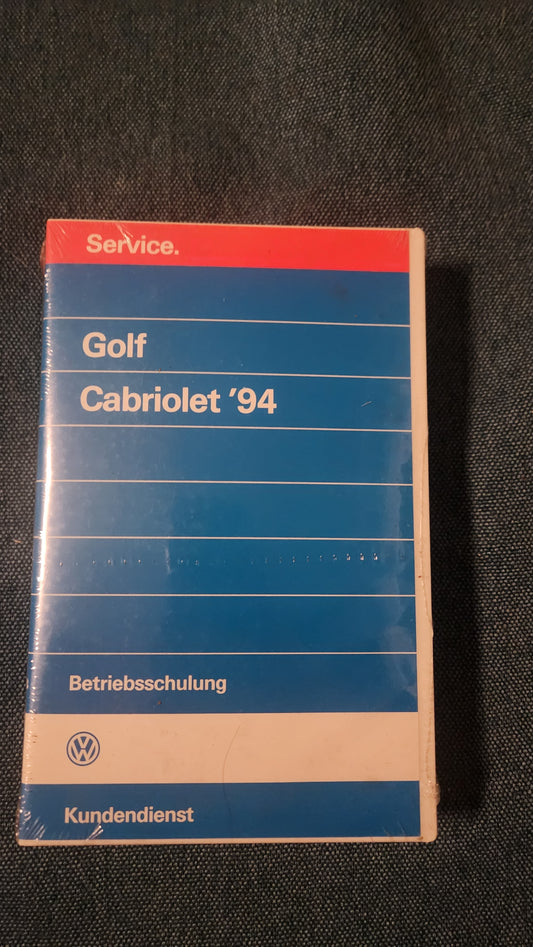 Golf 3 Cabriolet Reparaturleitfaden Werkstattvhs OVP VHS