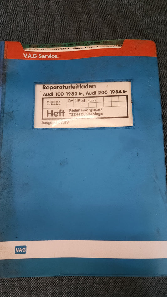 Audi 100/200 C3 NP SH Motor Reparaturleitfaden Werkstattbuch