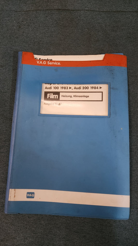 Audi 100/200 C3 Heizung Klimaanlage Reparaturleitfaden Werkstattbuch
