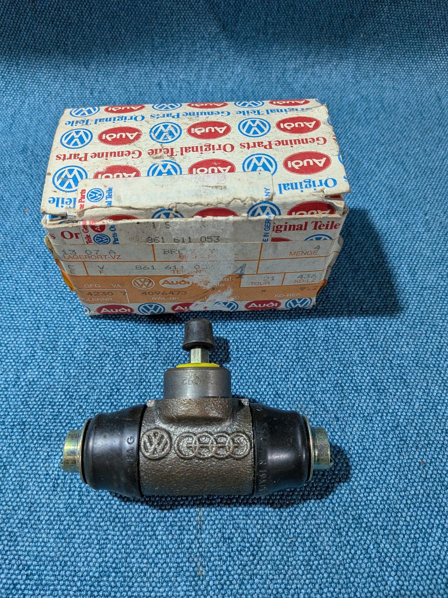 Radbremszylinder Golf/Jetta/2/3/Vento/Passat/B3/B4/Polo/86C/6N/Caddy14D/Audi 80/90/B3/B4 861611053 NOS A16