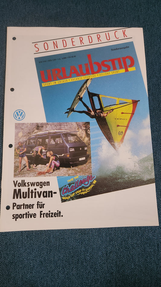 T3 Volkswagen Multivan Partner for Sportive Leisure Special Print Brochure