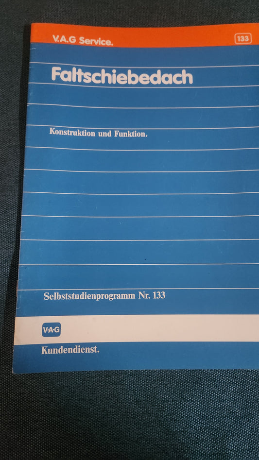 Faltschiebedach Polo 86c Selbststudienprogramm Nr. 133 Reparaturleitfaden Werkstattbuch