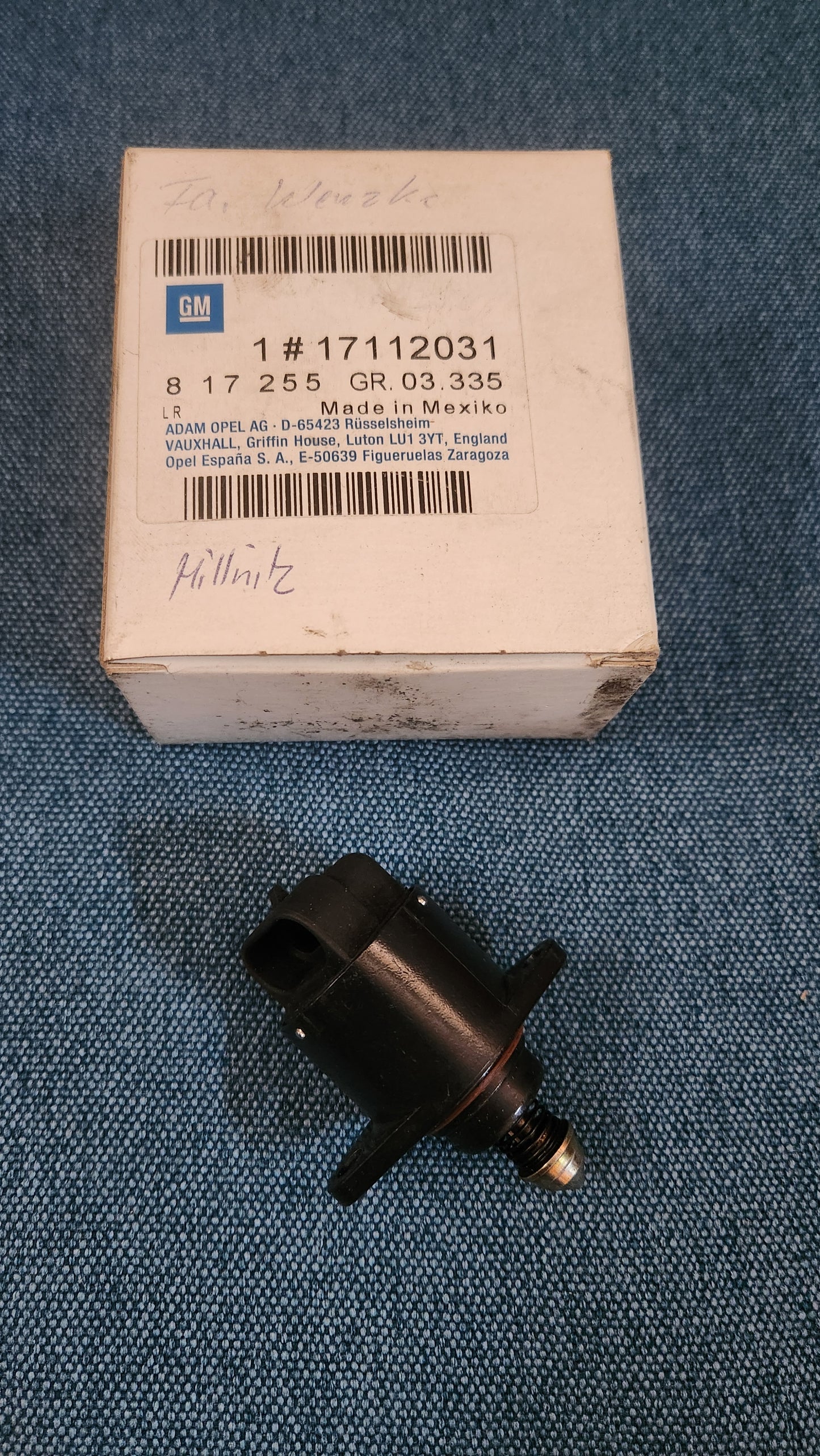 Idle Control Valve Opel Astra F/Corsa B 17112031 Nos N2