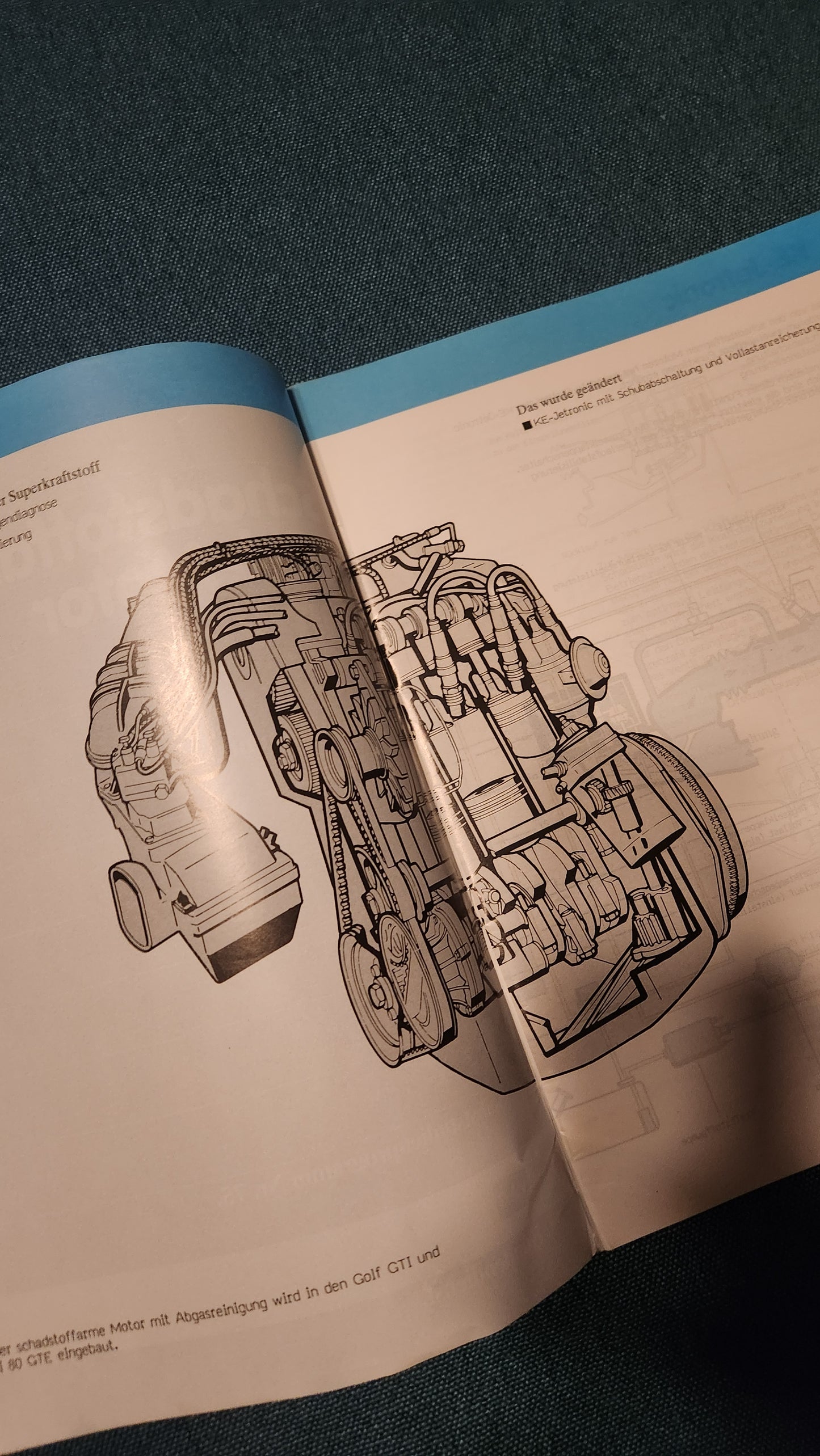 Schadstoffarmer 1.8L Motor mit VEZ  Selbststudienpogramm Nr.75 Werkstattbuch Reparaturleitfaden