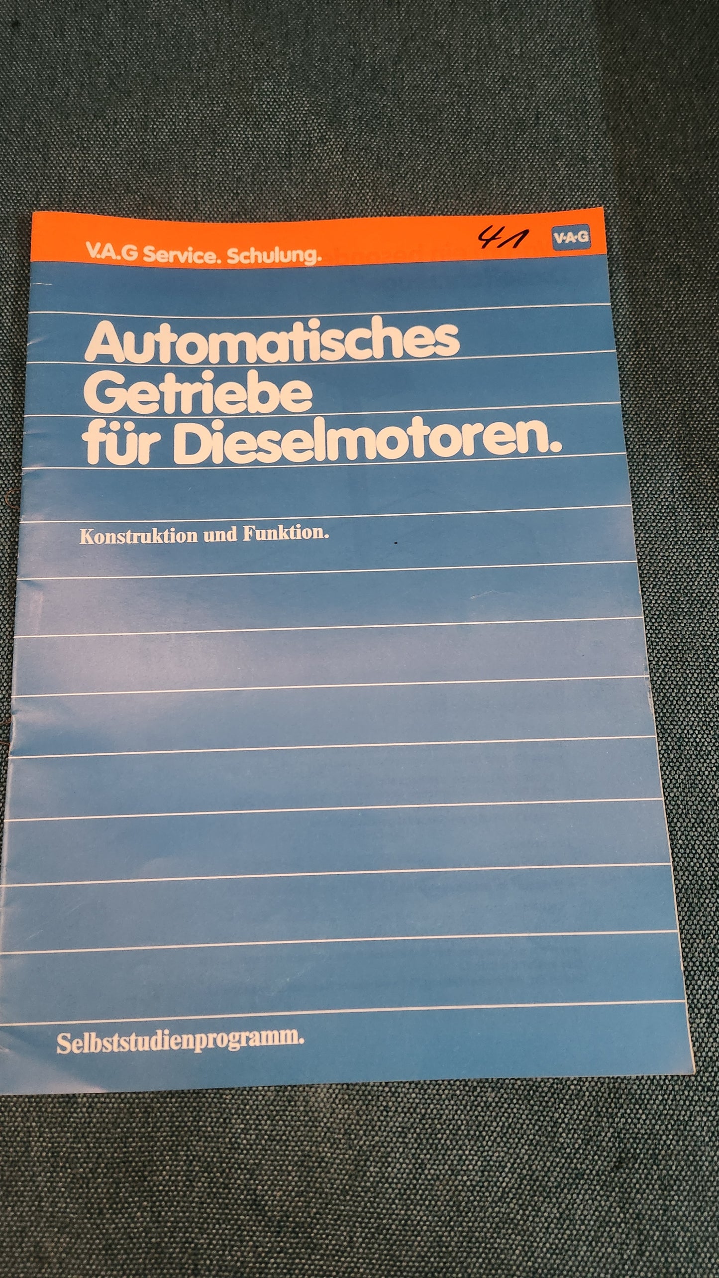 Automatisches Getriebe für Dieselmotoren  Selbststudienpogramm Nr. 41 Werkstattbuch Reparaturleitfaden