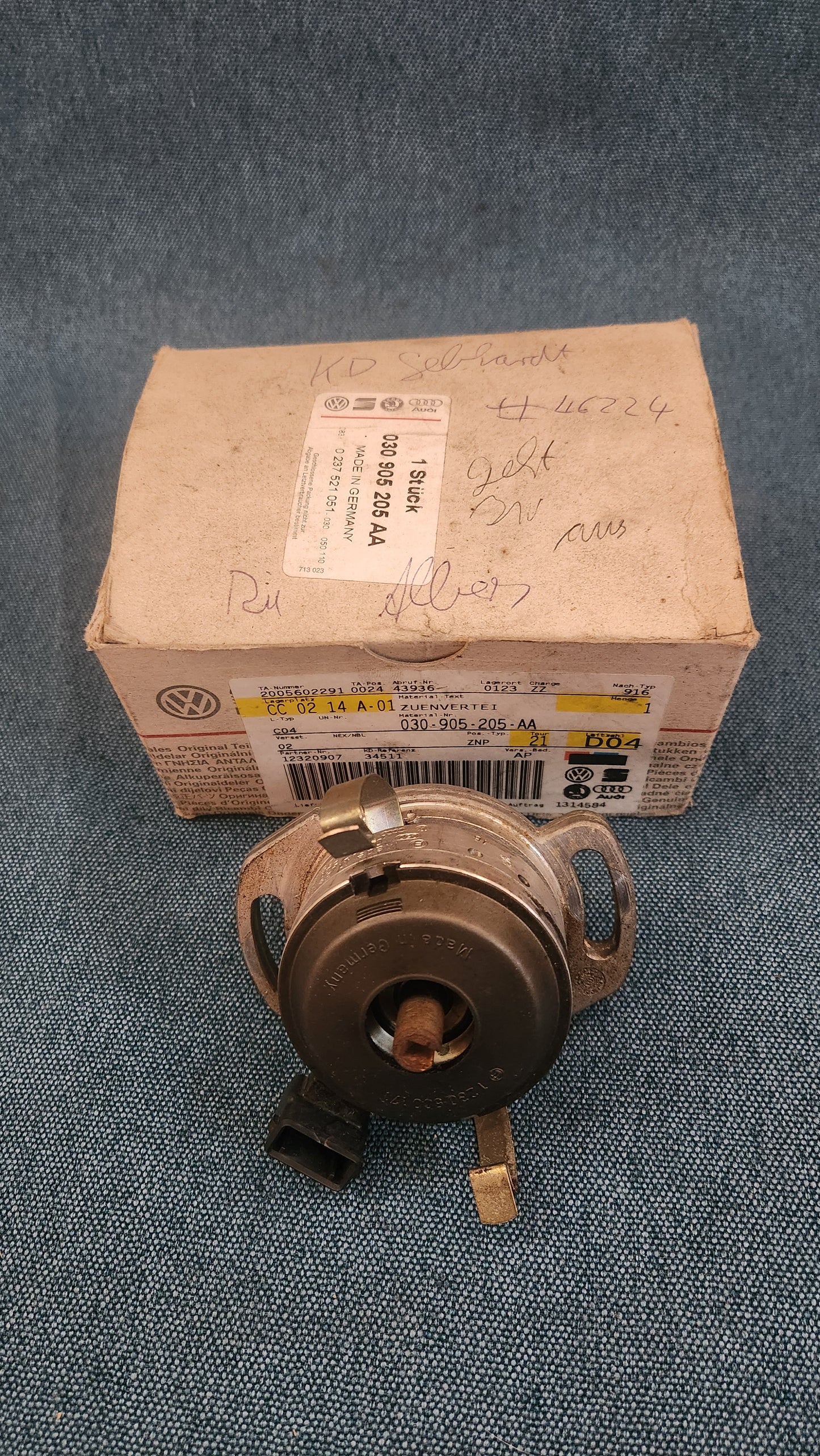 Zündverteiler Golf/3/Vento/Polo 2 86C 030905205AA Gebraucht, aber wie Neu G3