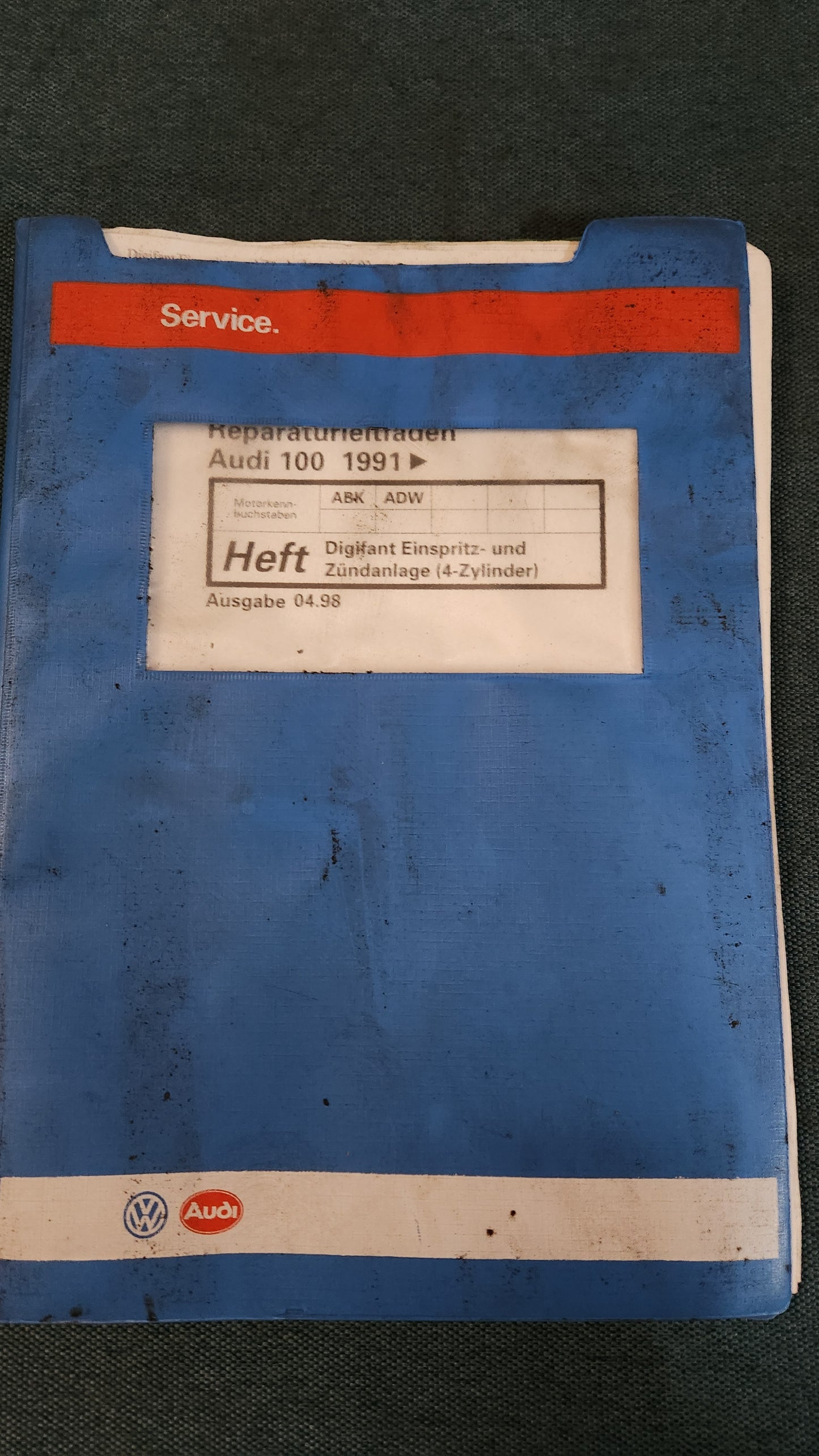 Audi 100 C4 ABK ADW Engine Repair Manual Workshop Manual