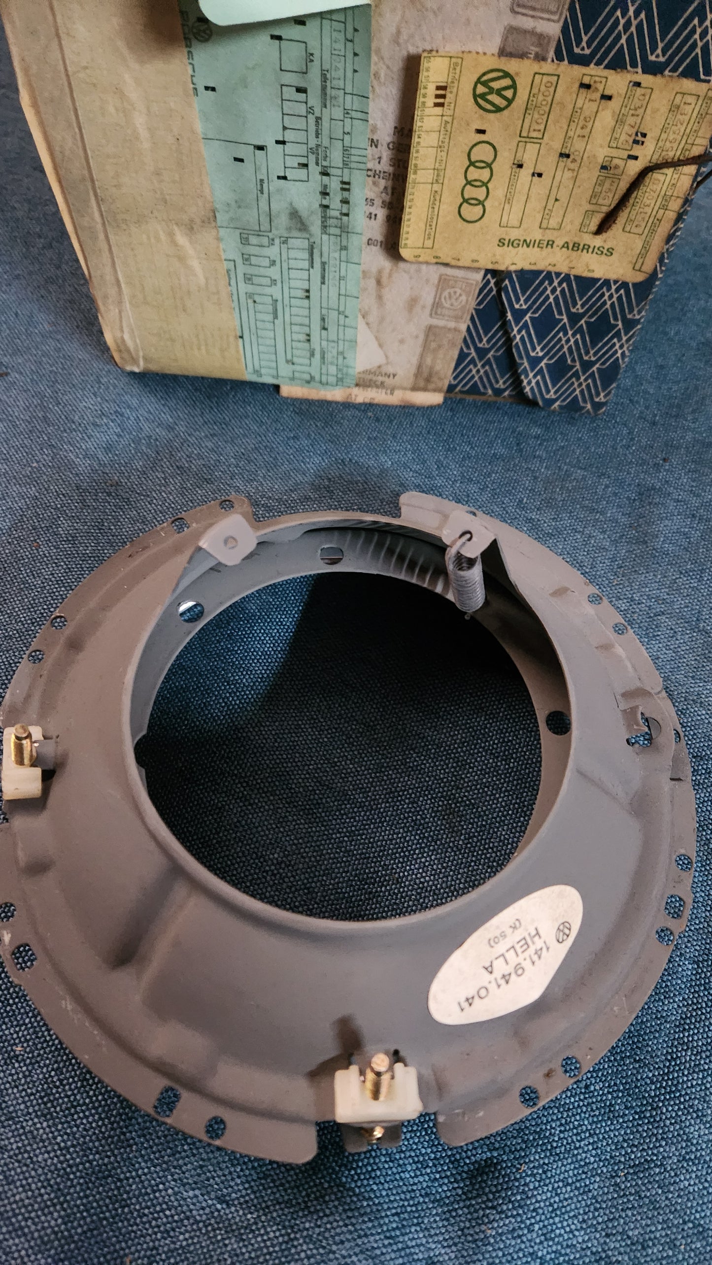 Vw Käfer T1 T2 T3 Typ1 Golf 1 Karmann Ghia Scheinwerfer 141941041 Nos E2