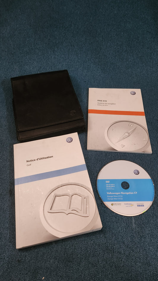 Vw Bordmappe RNS 510 Navigation CY Golf T5 Sharan D7