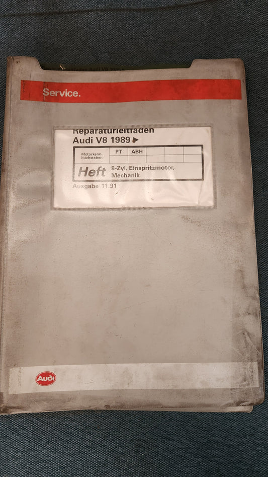 Audi V8 PT ABH Motor Reparaturleitfaden Werkstattbuch