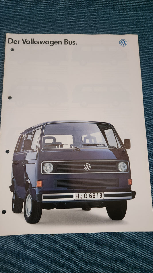 T3 Bus The Volkswagen Bus Brochure