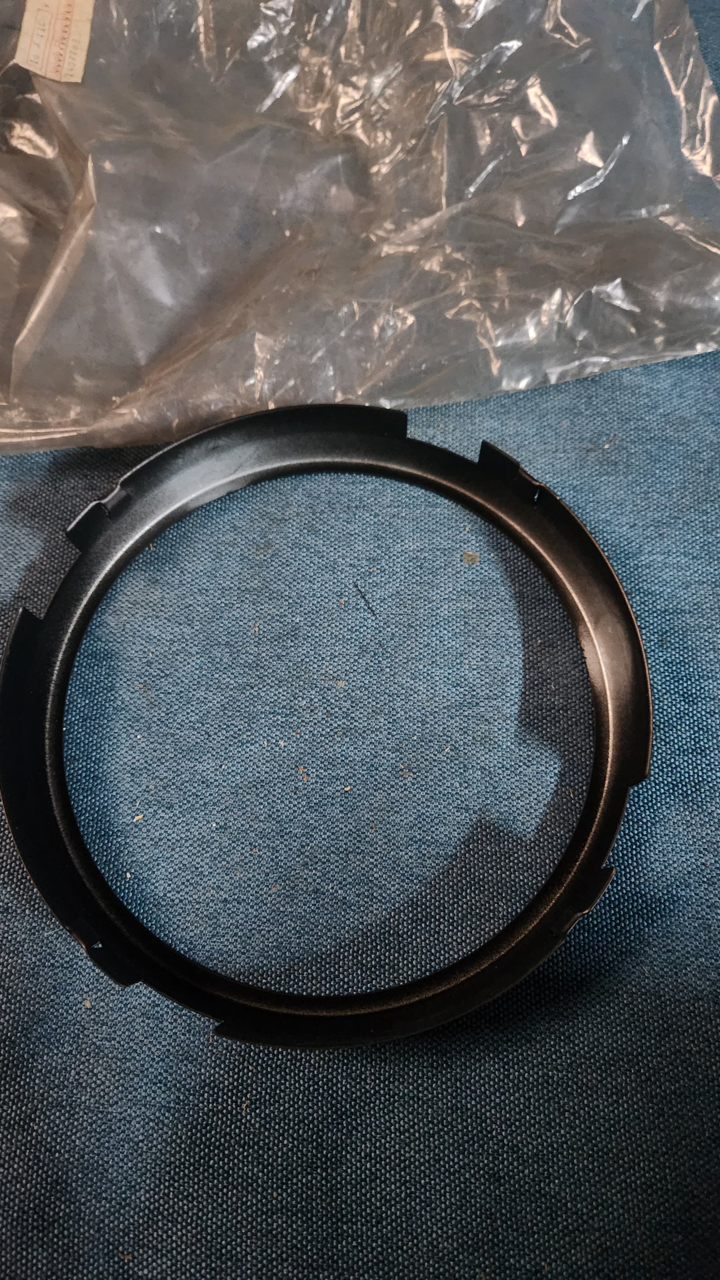 Golf 1 Scheinwerfer Abdeckung Schwarz 171941175 Nos E5