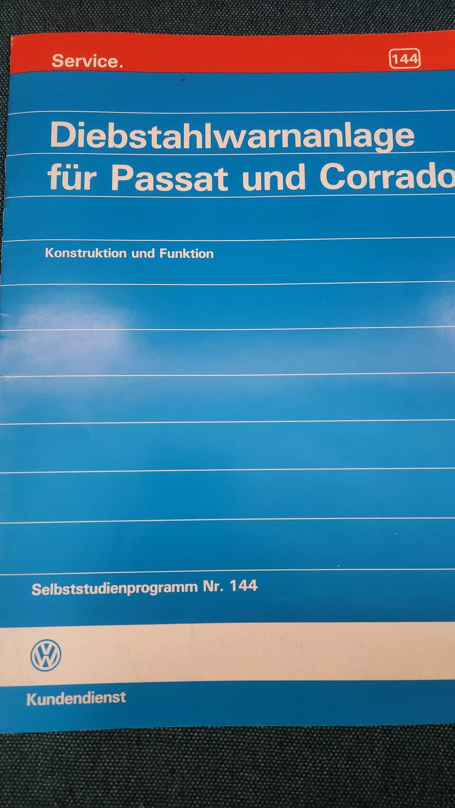 Anti-theft alarm system for Passat 35I B4 and Corrado Self-study program no. 144 Workshop manual Repair guide
