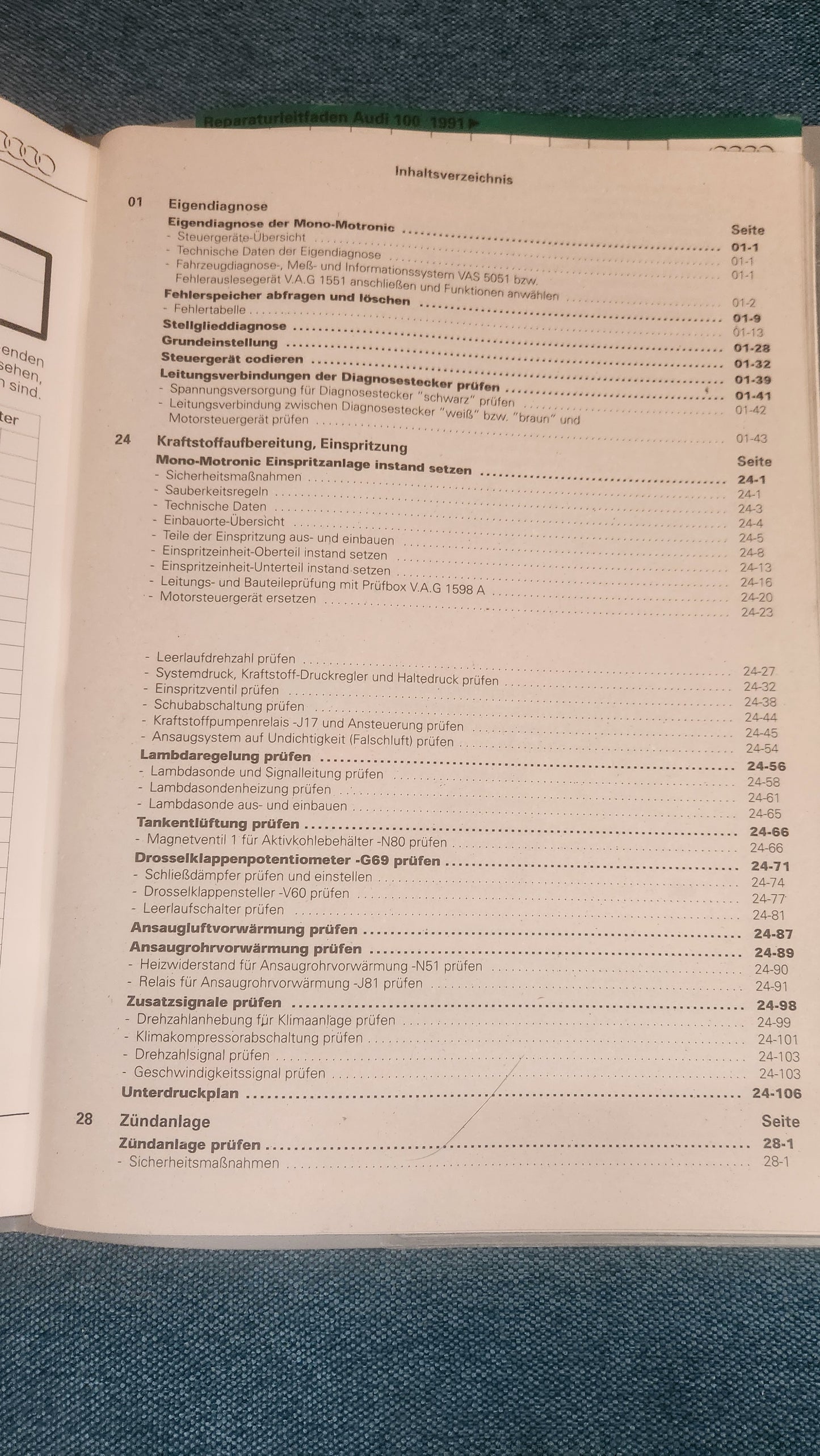 Audi 100 C4 AAE Engine Repair Manual Workshop Book