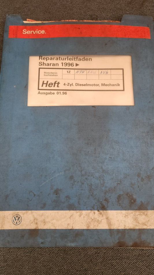 Sharan 1Z Motor Reparaturleitfaden Werkstattbuch