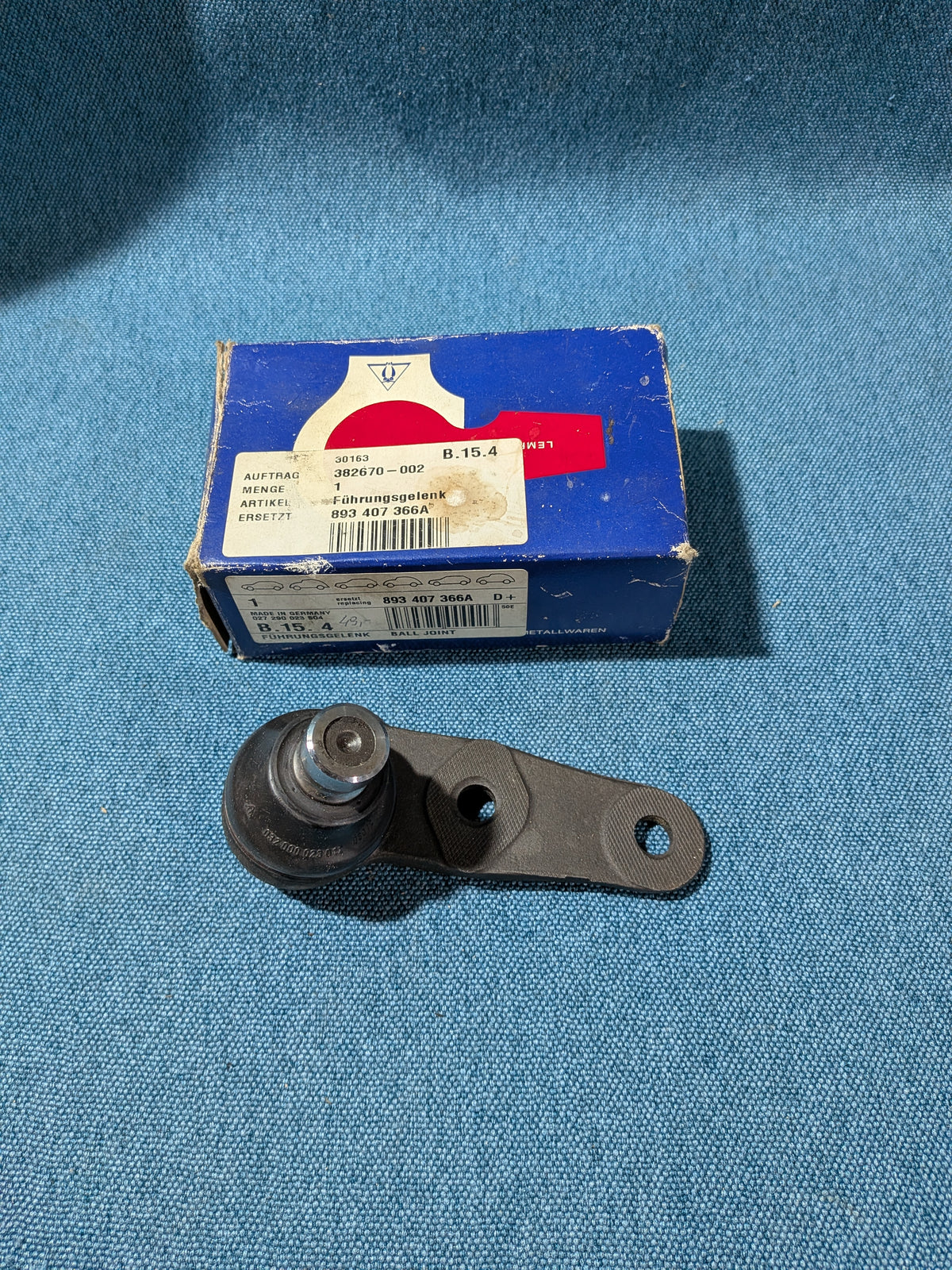 Traggelenk vorne Rechts Lemförder Audi 80 B3 893407366A NOS/Neu B13