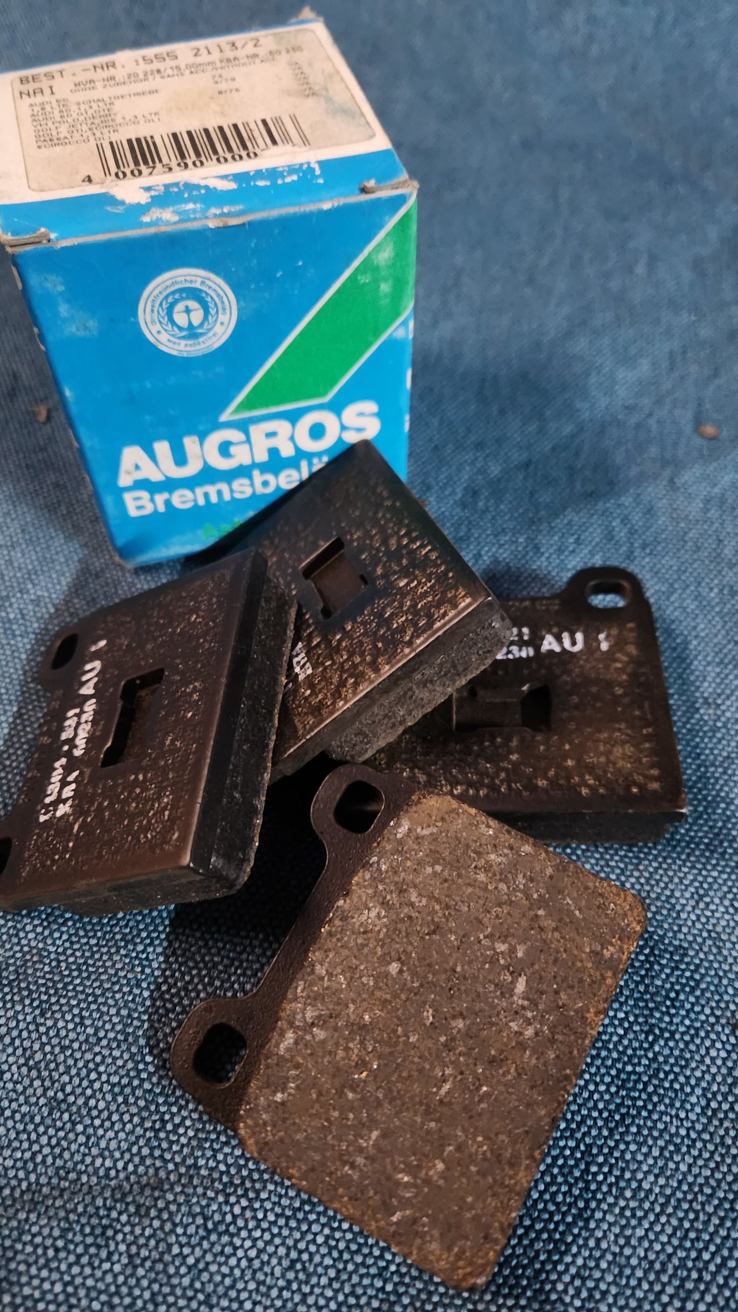 Brake pads Audi 80 B1/Audi 50/Polo1/Derby/Golf1/Jetta1/Passat B1/Scirocco 1 Augros 5552113 Nos D4
