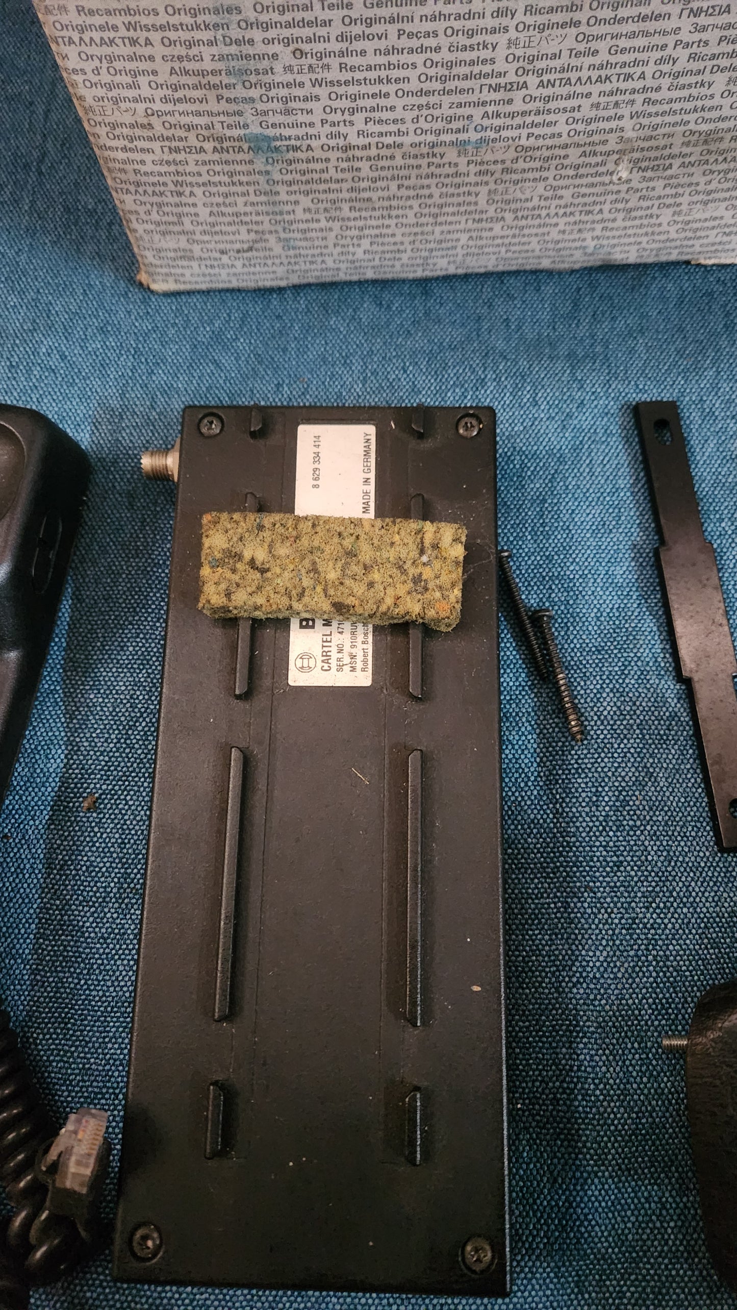 BOSCH CARTEL HA C G2 Cept 450023 Telefonhörer Autotelefon Mercedes Audi VW Bmw  8698836114 Nos G6