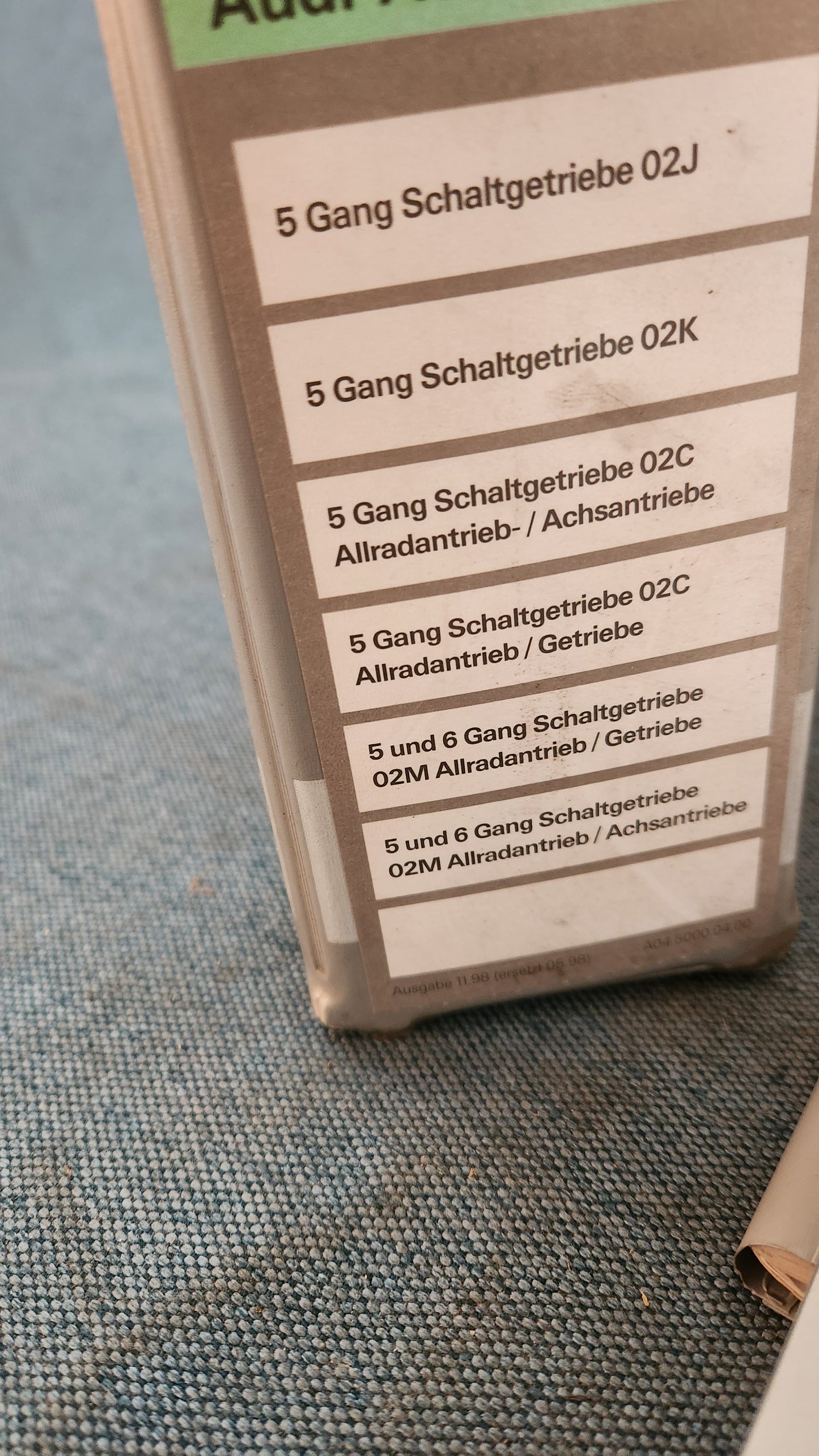 Audi A3 8L Getriebe Reparaturleitfaden Werkstattbuch