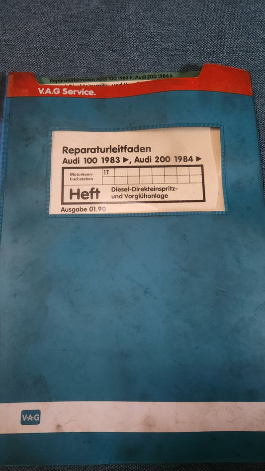 Audi 100/200 C3 1T Motor Reparaturleitfaden Werkstattbuch