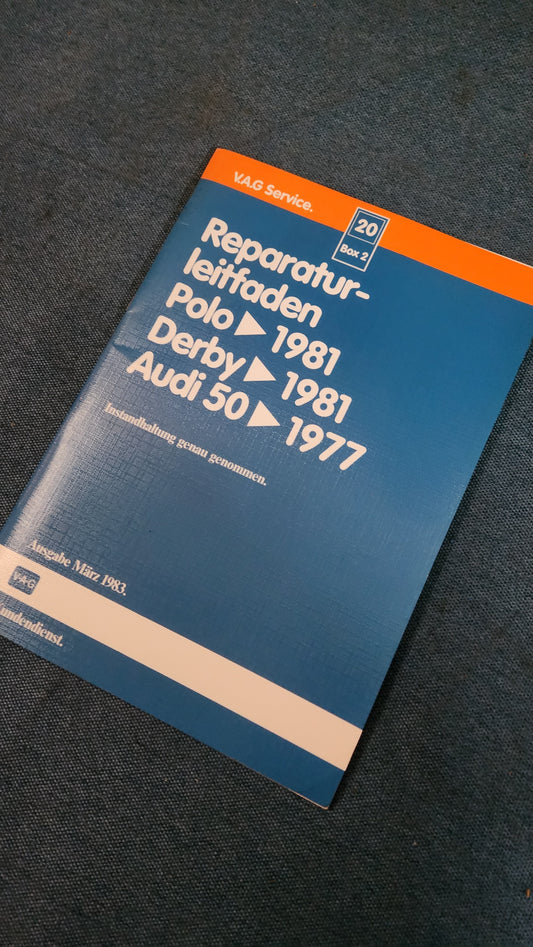 Polo Audi 50 Derby Reparaturleitfaden Werkstattbuch