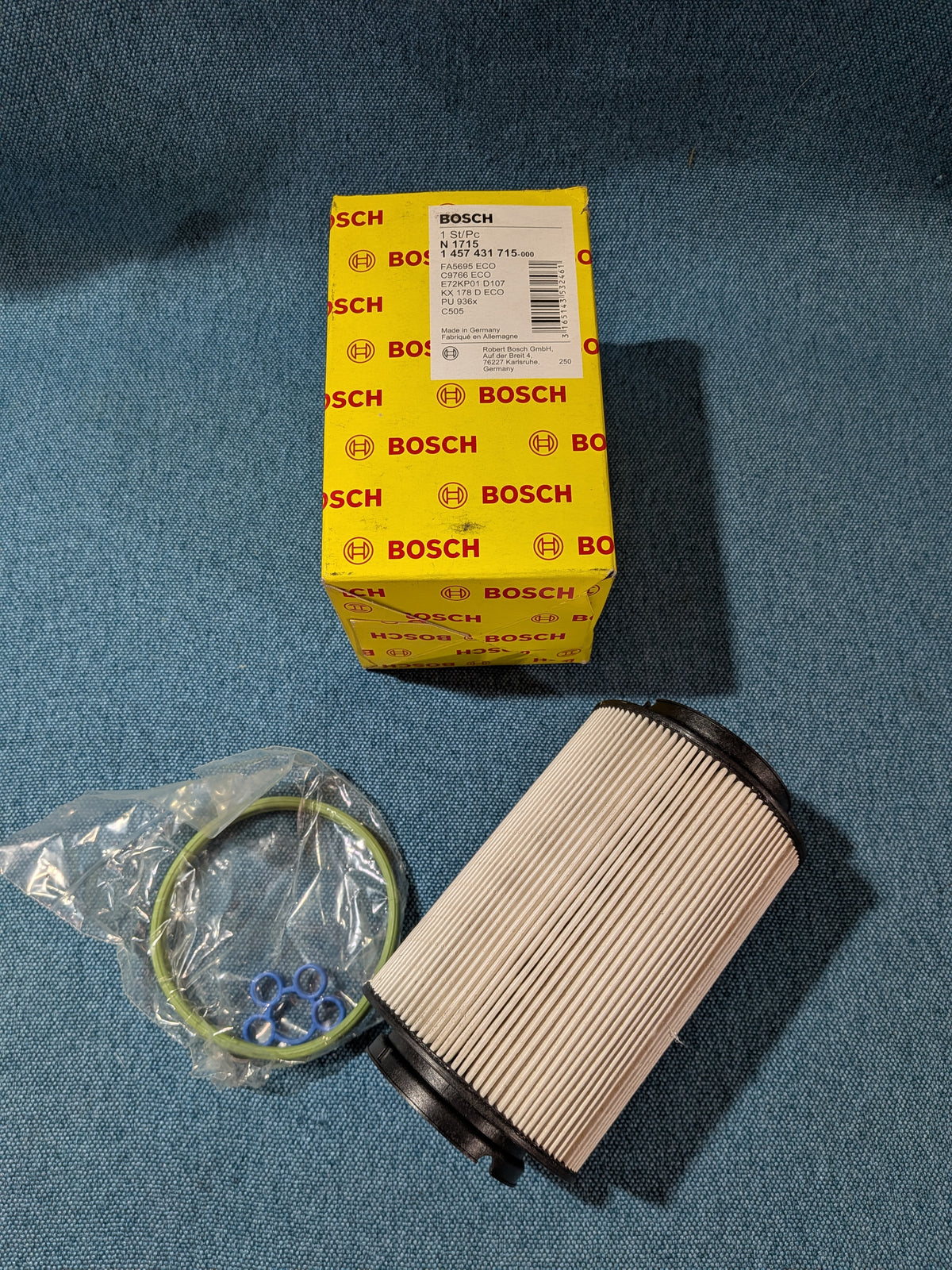 Fuel filter Bosch 1447431715 Caddy3/Golf/5/Plus/Phaeton/Touran/Audi A3 8P 1K0127434 NOS/New A26