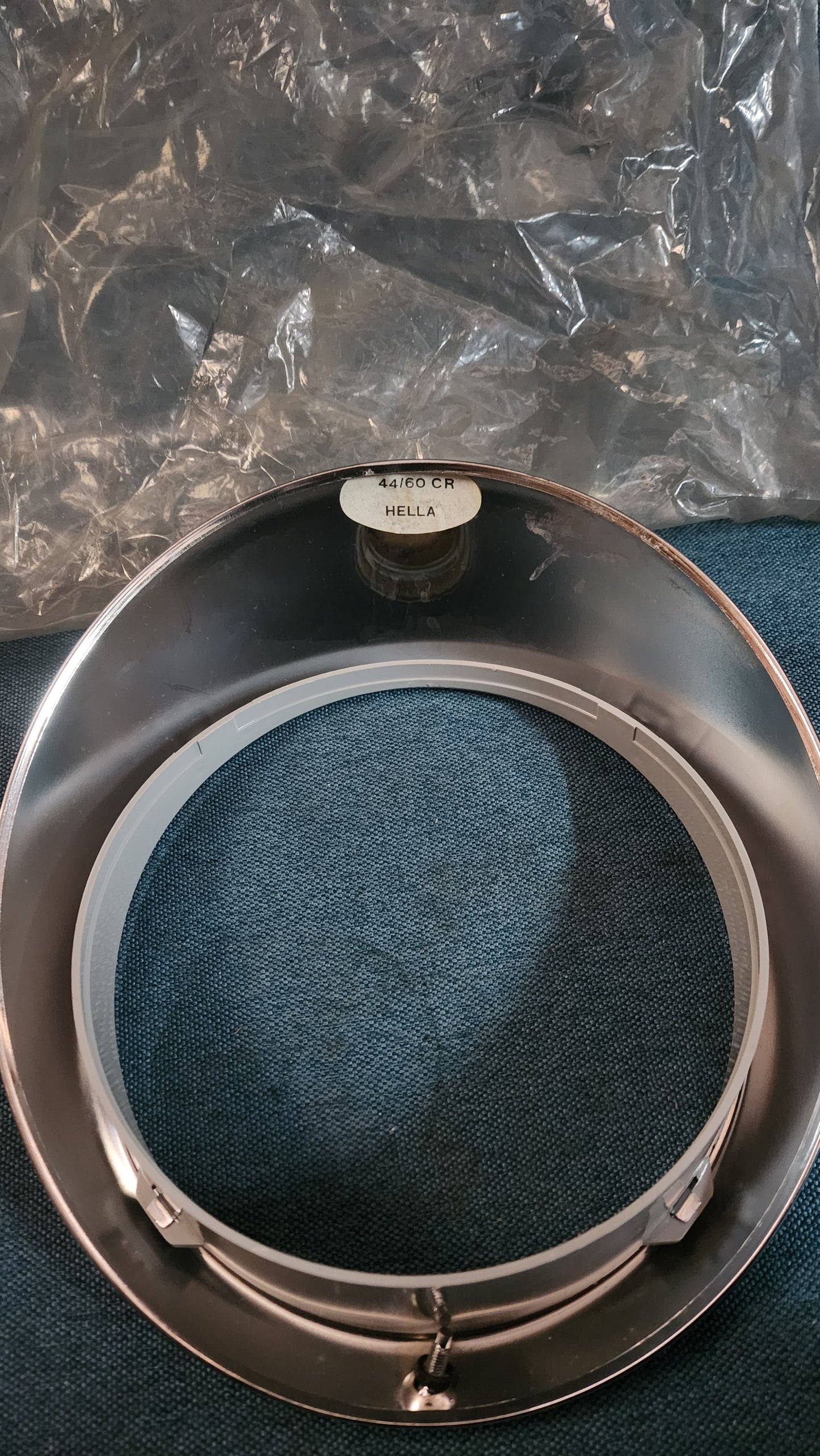 Porsche 911 Chrom Scheinwerferabdeckung Scheinwerferring 90163110202 Nos E8