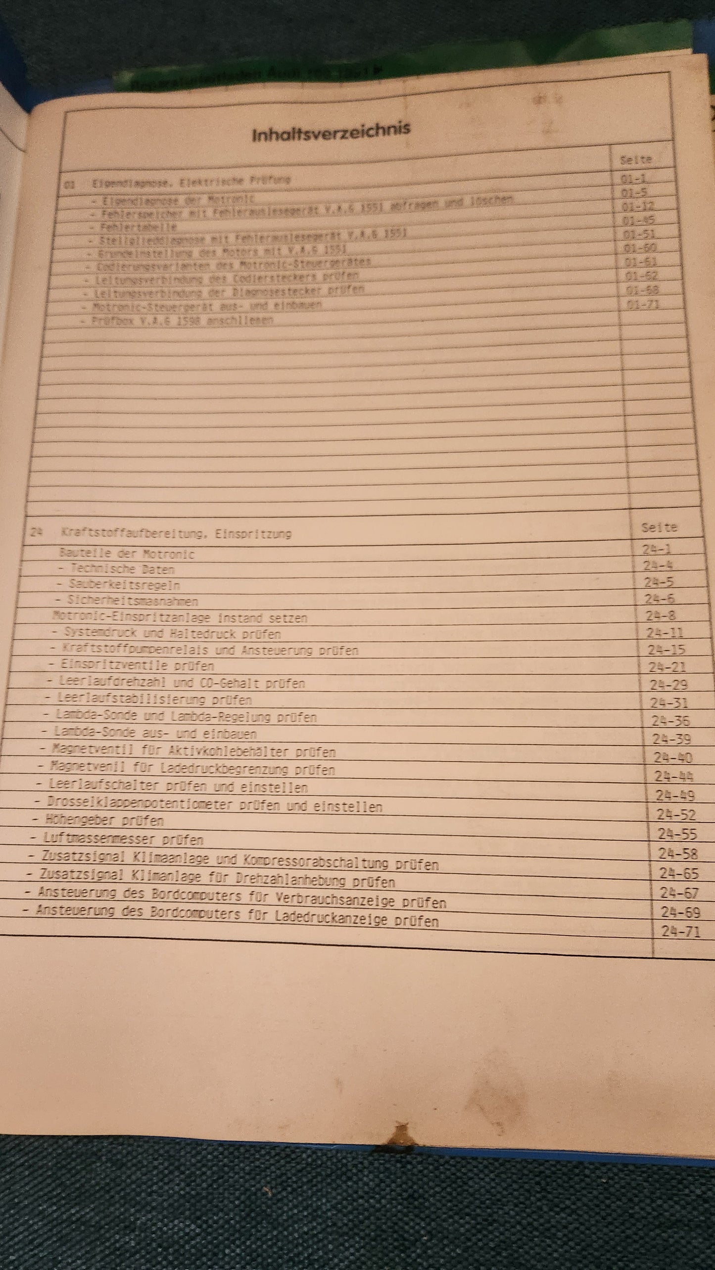 Audi 100 C4 AAN Motor Reparaturleitfaden Werkstattbuch