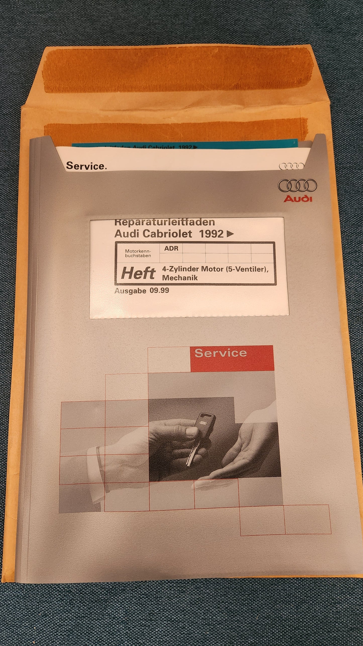 Audi 80 B4 Cabriolet Typ 89 Nos Neu ADR Reparaturleitfaden Werkstattbuch