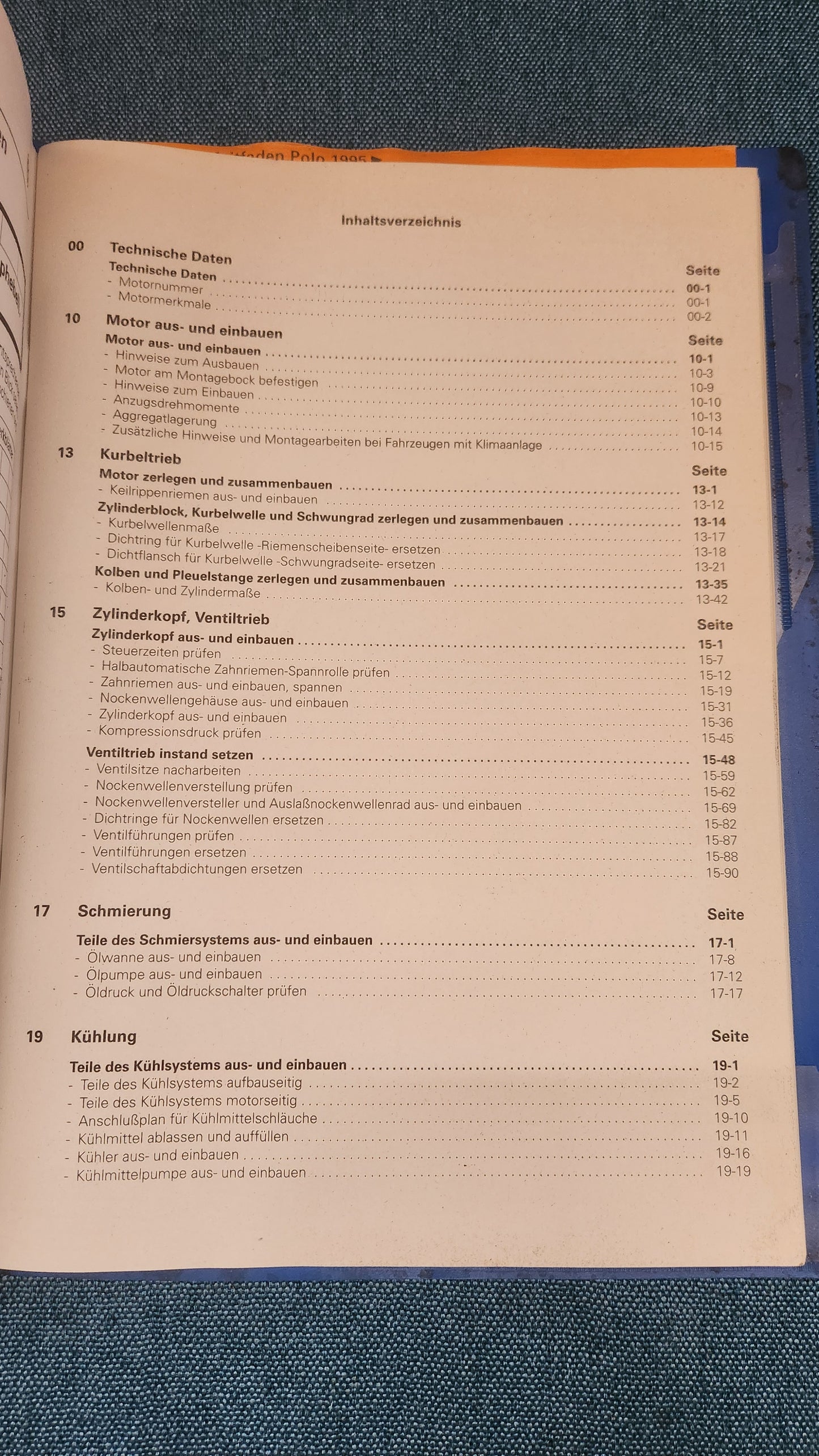 Repair manual, workshop manual