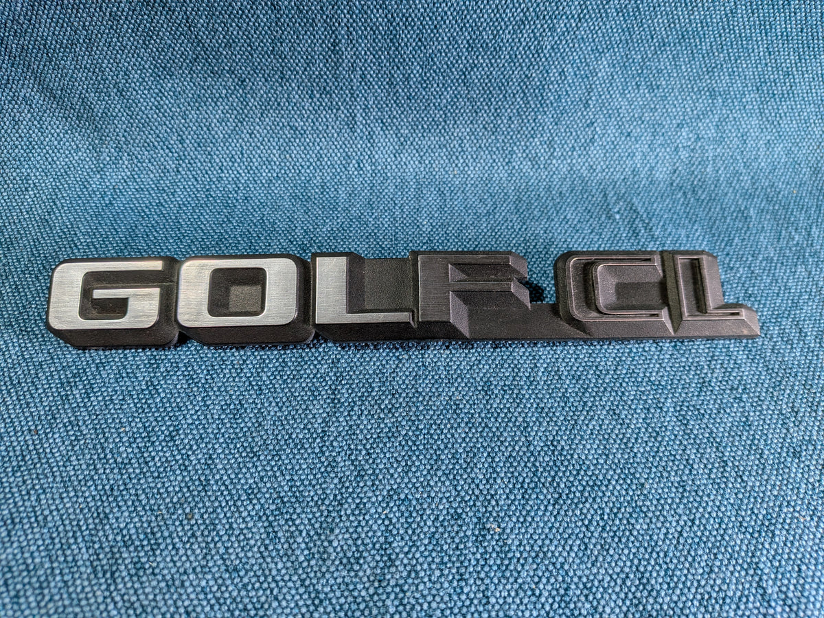 Golf 2 CL Emblem VFL Schriftzug 191853687A Gebraucht B10