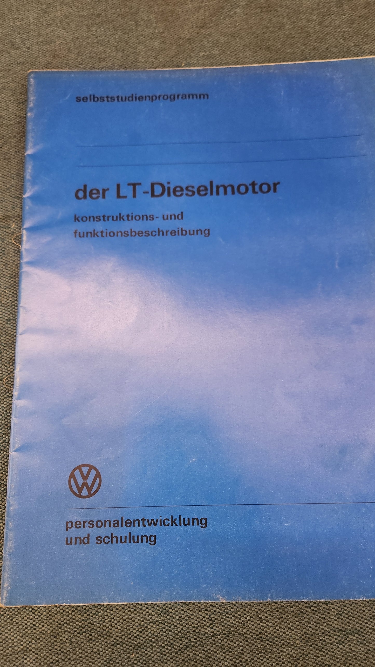 Der LT 1 Dieselmotor Selbststudienpogramm Nr.12 Werkstattbuch Reparaturleitfaden